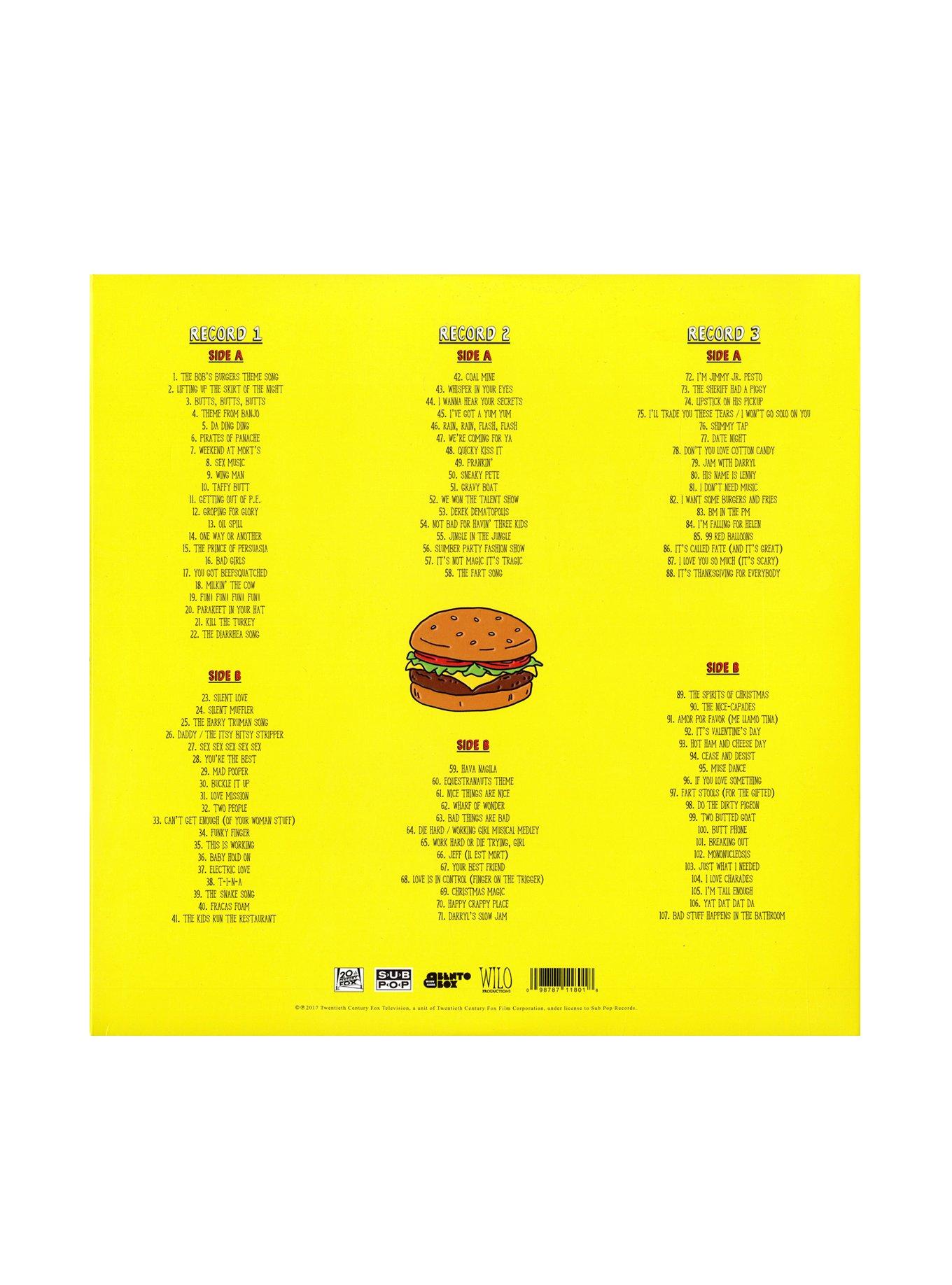 Bob’s Burgers - The Bob’s Burgers Music Album Triple LP + 7 Inch Vinyl Hot Topic Exclusive, , alternate