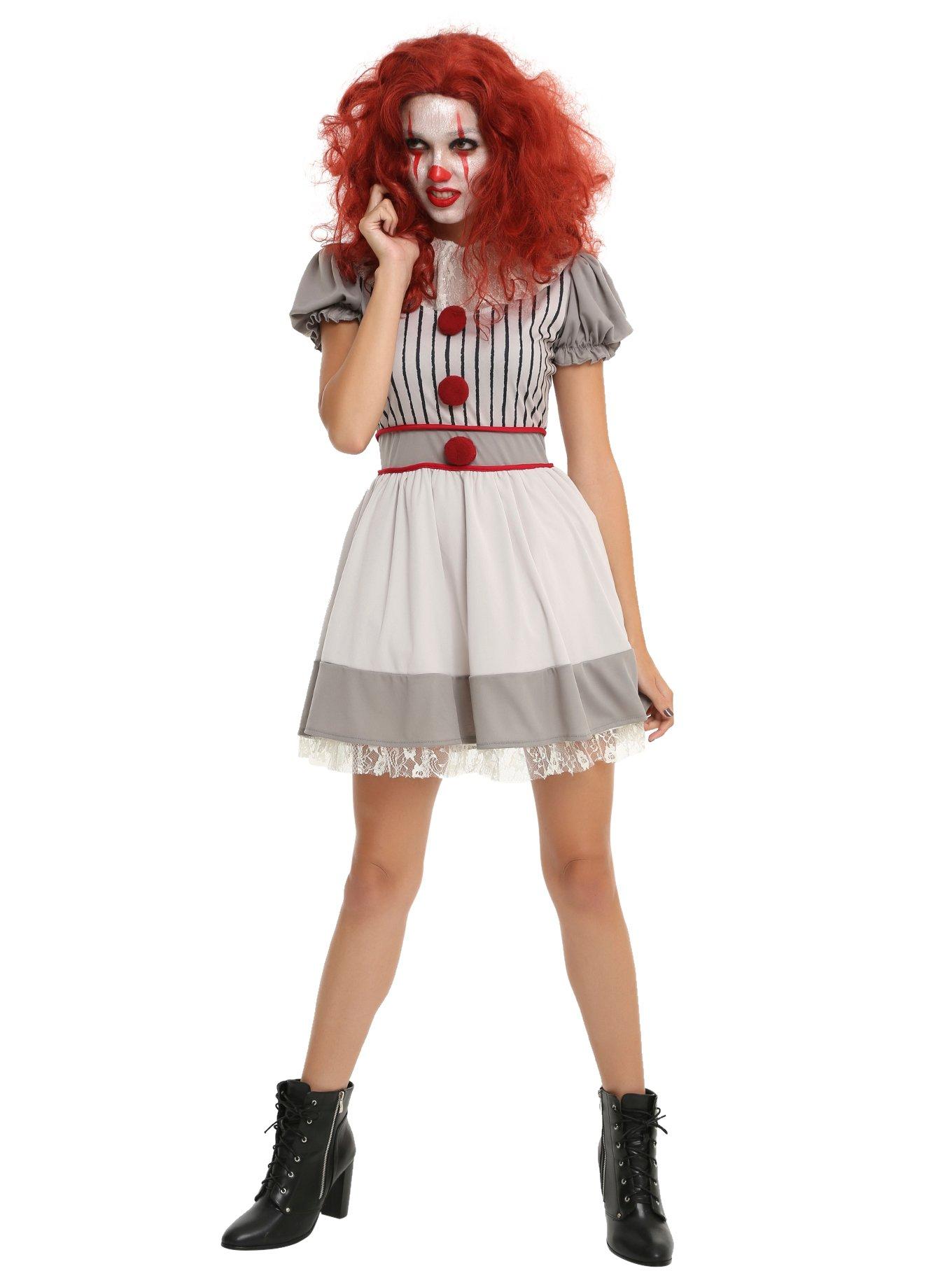 Scary Clown Costume Dress, , alternate