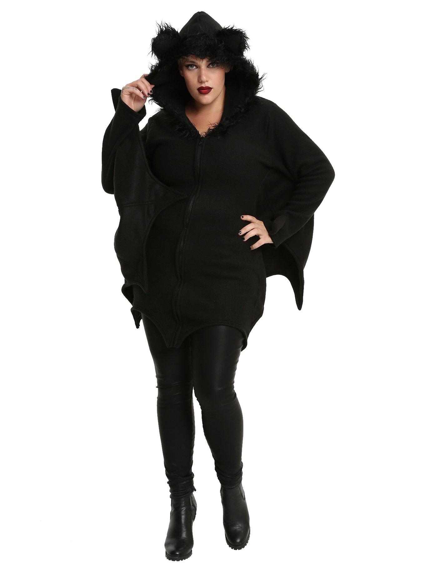 Cozy Bat Costume Plus Size, , alternate