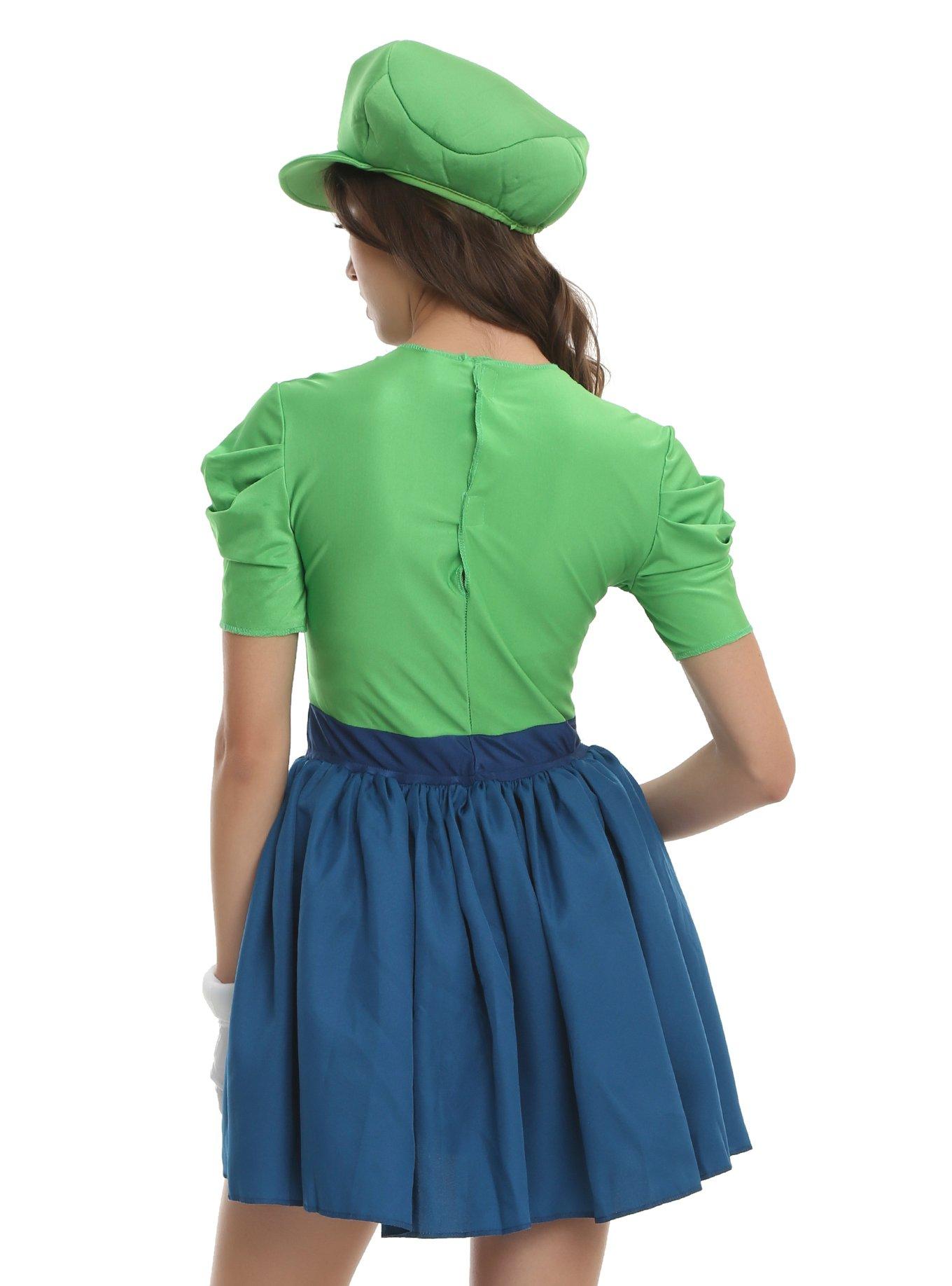 Super Mario Bros. Luigi Dress Costume, , alternate