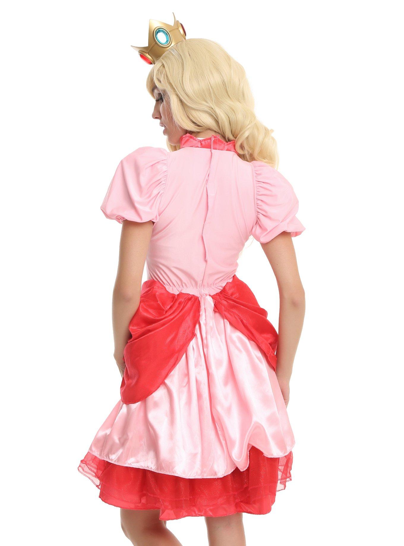 Super Mario Bros. Princess Peach Deluxe Costume, , alternate