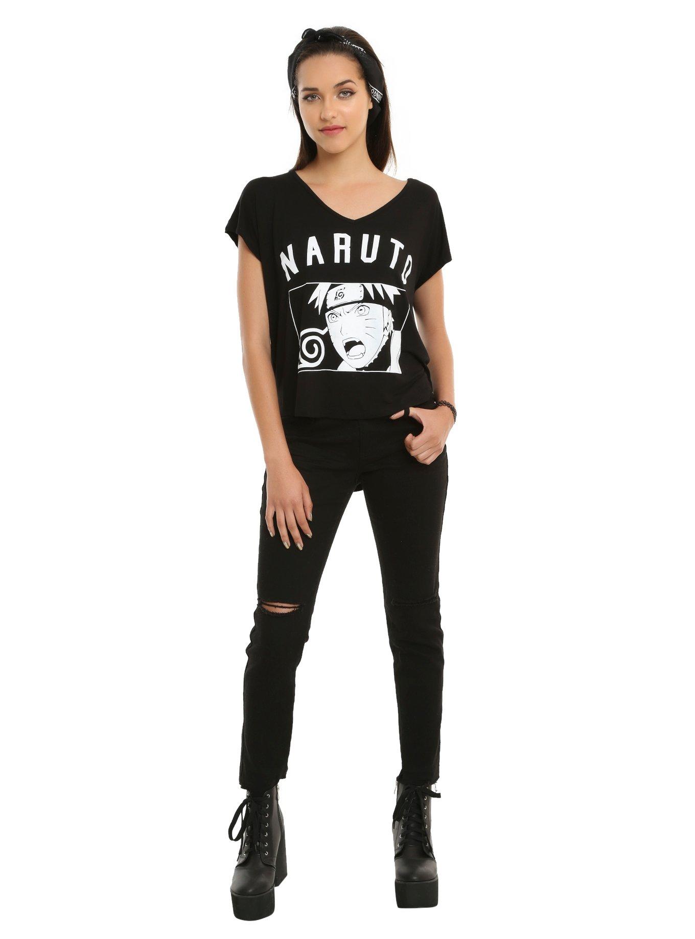 Naruto Shippuden Girls Dolman Sleeve Top, , alternate