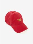 Wonder Woman Embroidered Red Baseball Cap, , alternate
