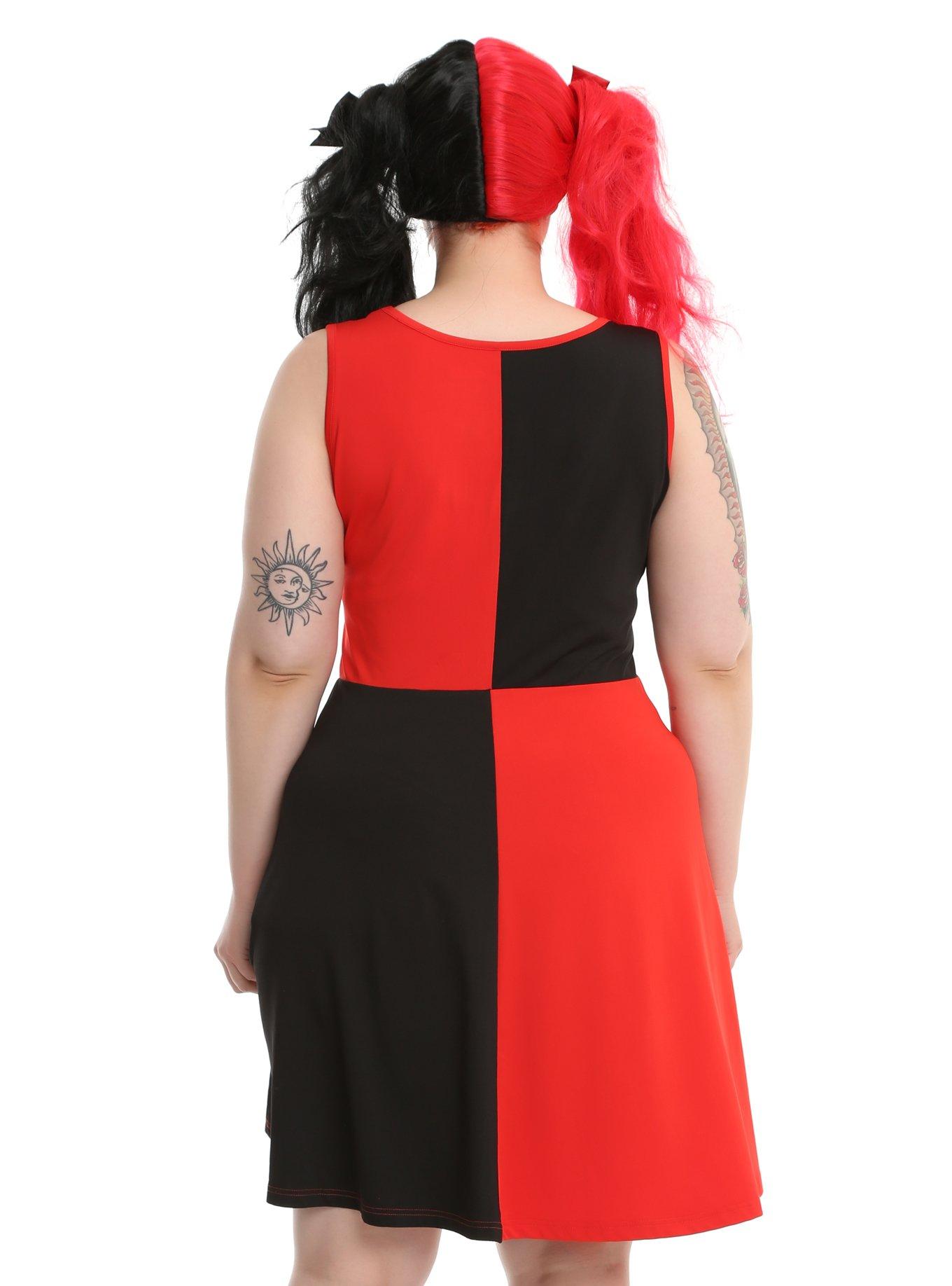 DC Comics Harley Quinn Cosplay Dress Plus Size, , alternate