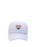 Equality Rainbow Heart Dad Cap, , alternate