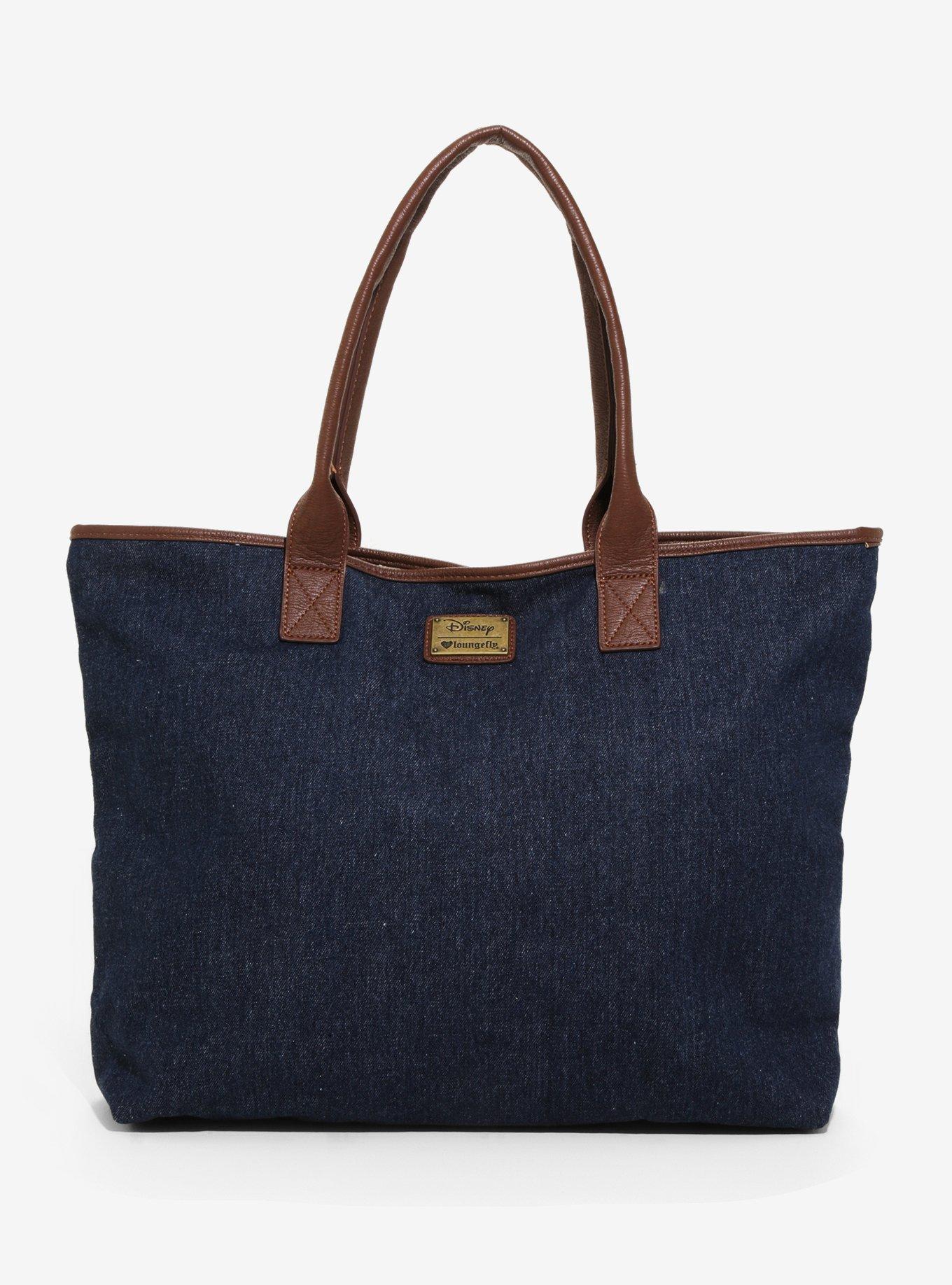 Loungefly Disney Beauty And The Beast Belle Bleached Tote - BoxLunch Exclusive, , alternate