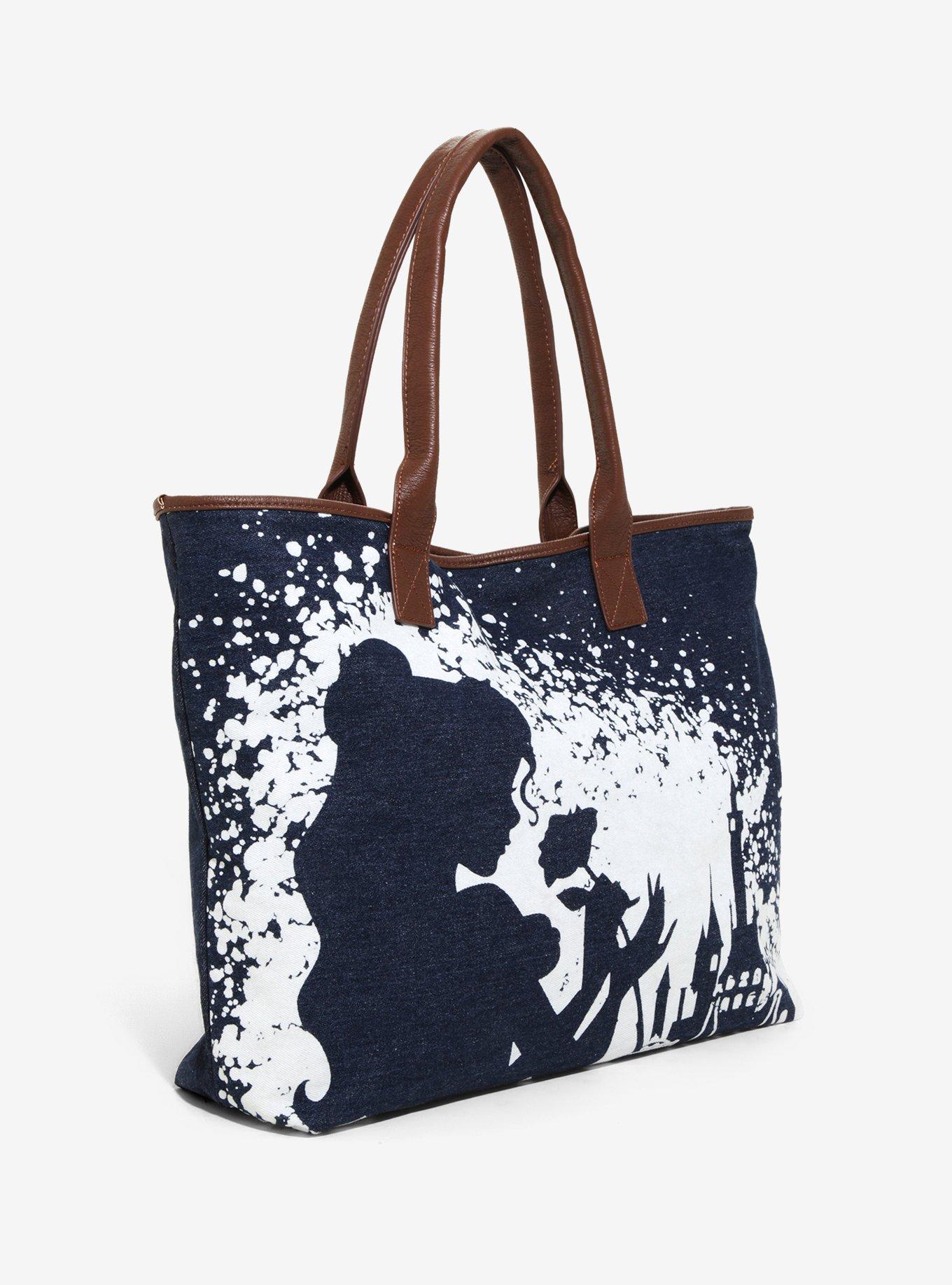 Loungefly Disney Beauty And The Beast Belle Bleached Tote - BoxLunch Exclusive, , alternate