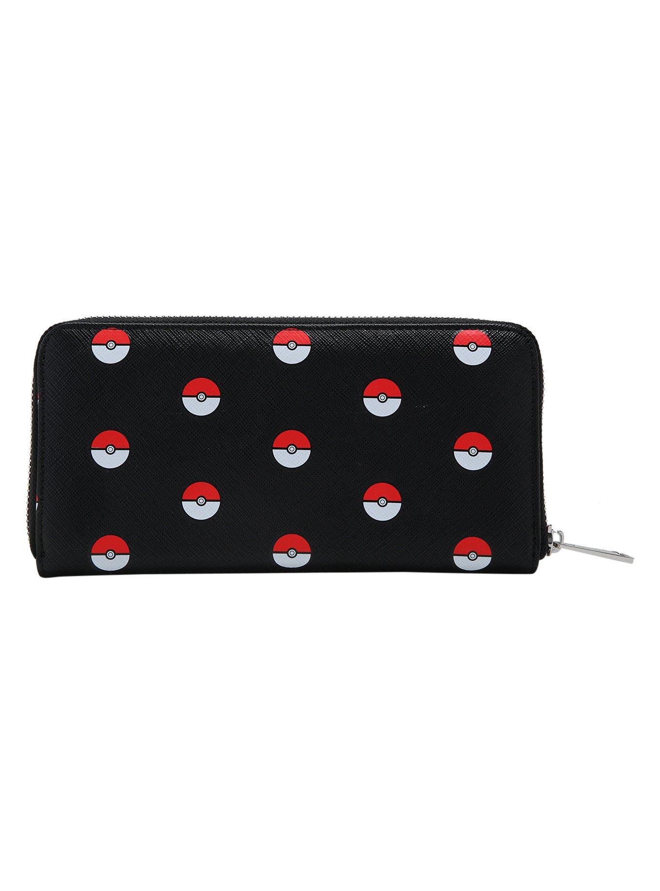 Loungefly Pokemon Poke Ball Toss Print Zip Wallet, , alternate