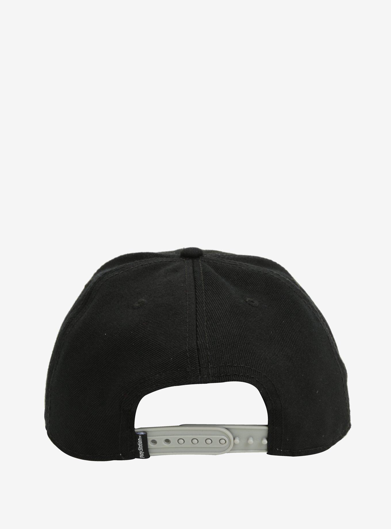 PlayStation Black Grey Logo Snapback Hat, , alternate