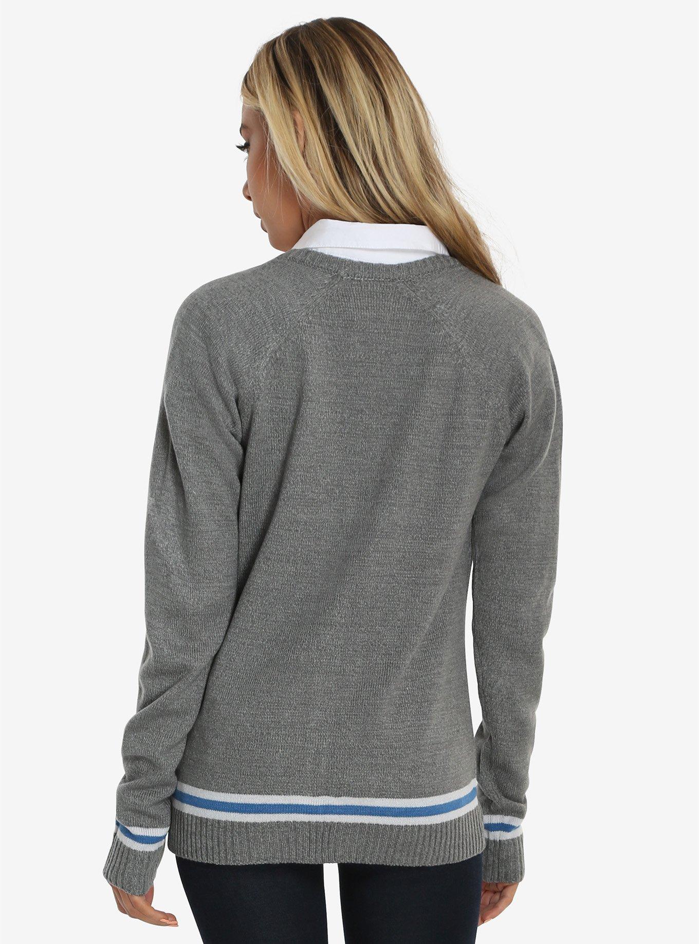 Harry Potter Ravenclaw Crest Womens Cardigan, , alternate