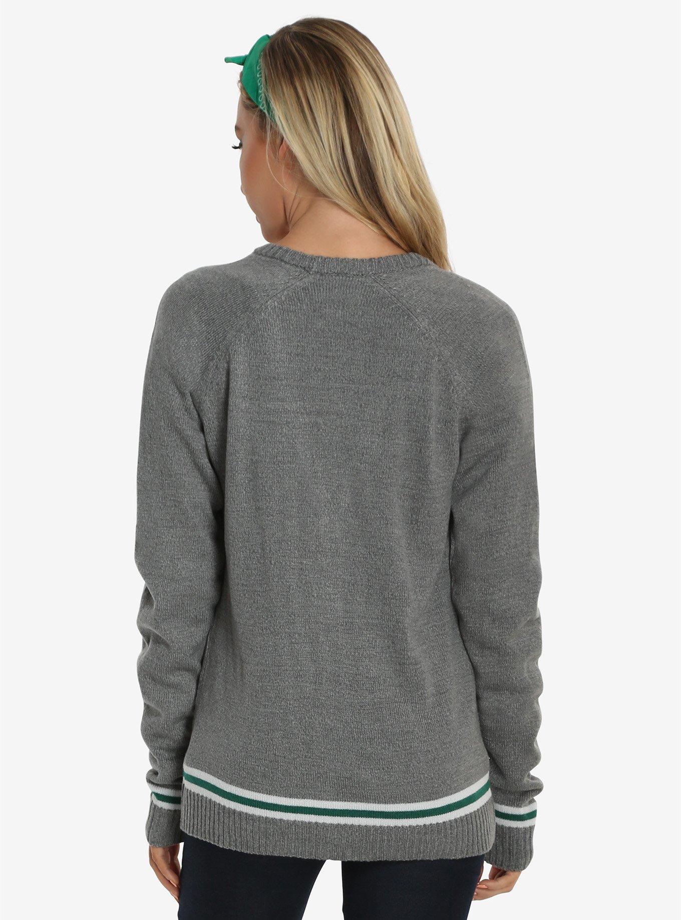 Harry Potter Slytherin Crest Womens Cardigan, , alternate