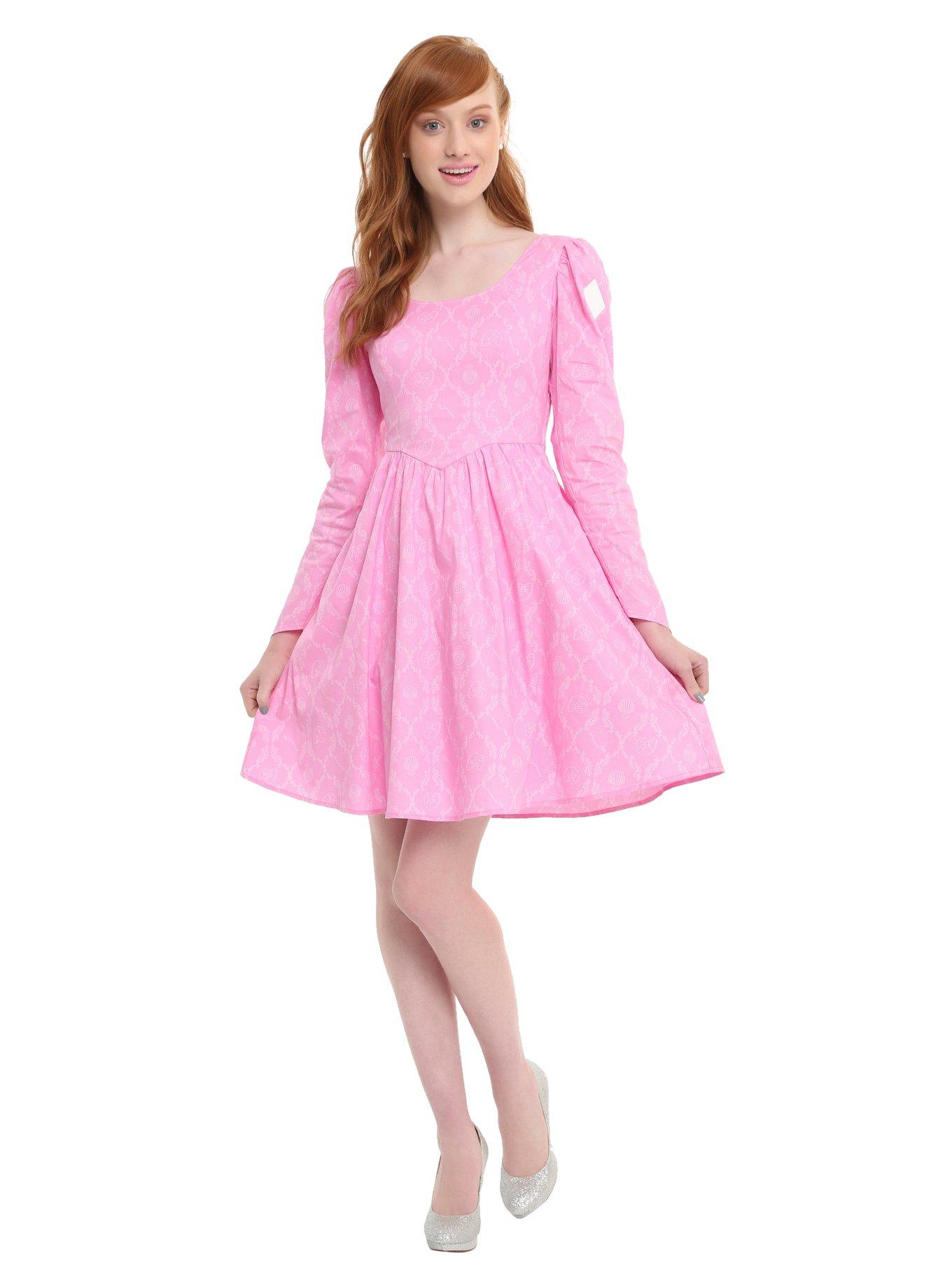 Disney The Little Mermaid Pink Dress, , alternate