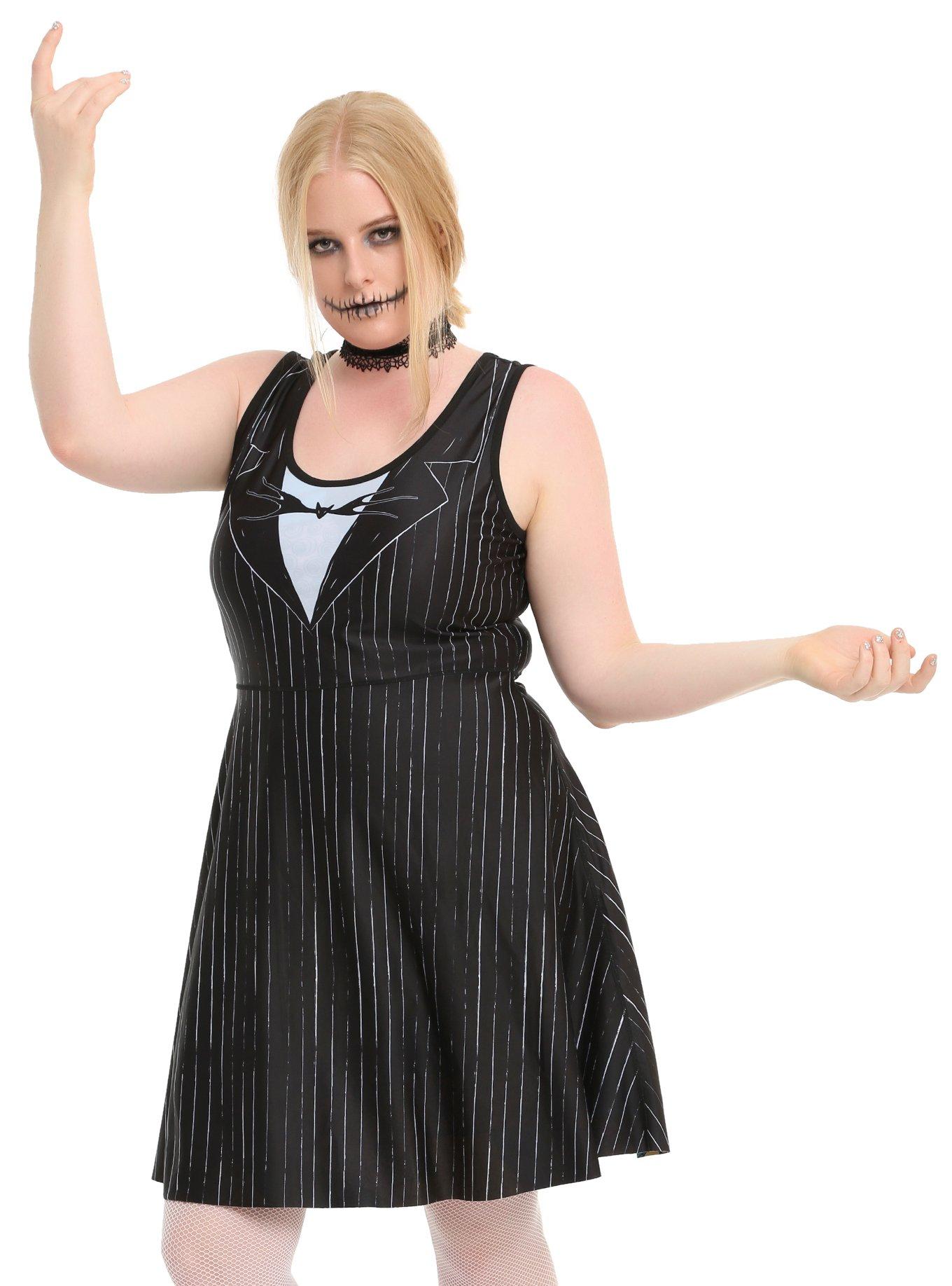 The Nightmare Before Christmas Jack & Sally Reversible Dress Plus Size, , alternate