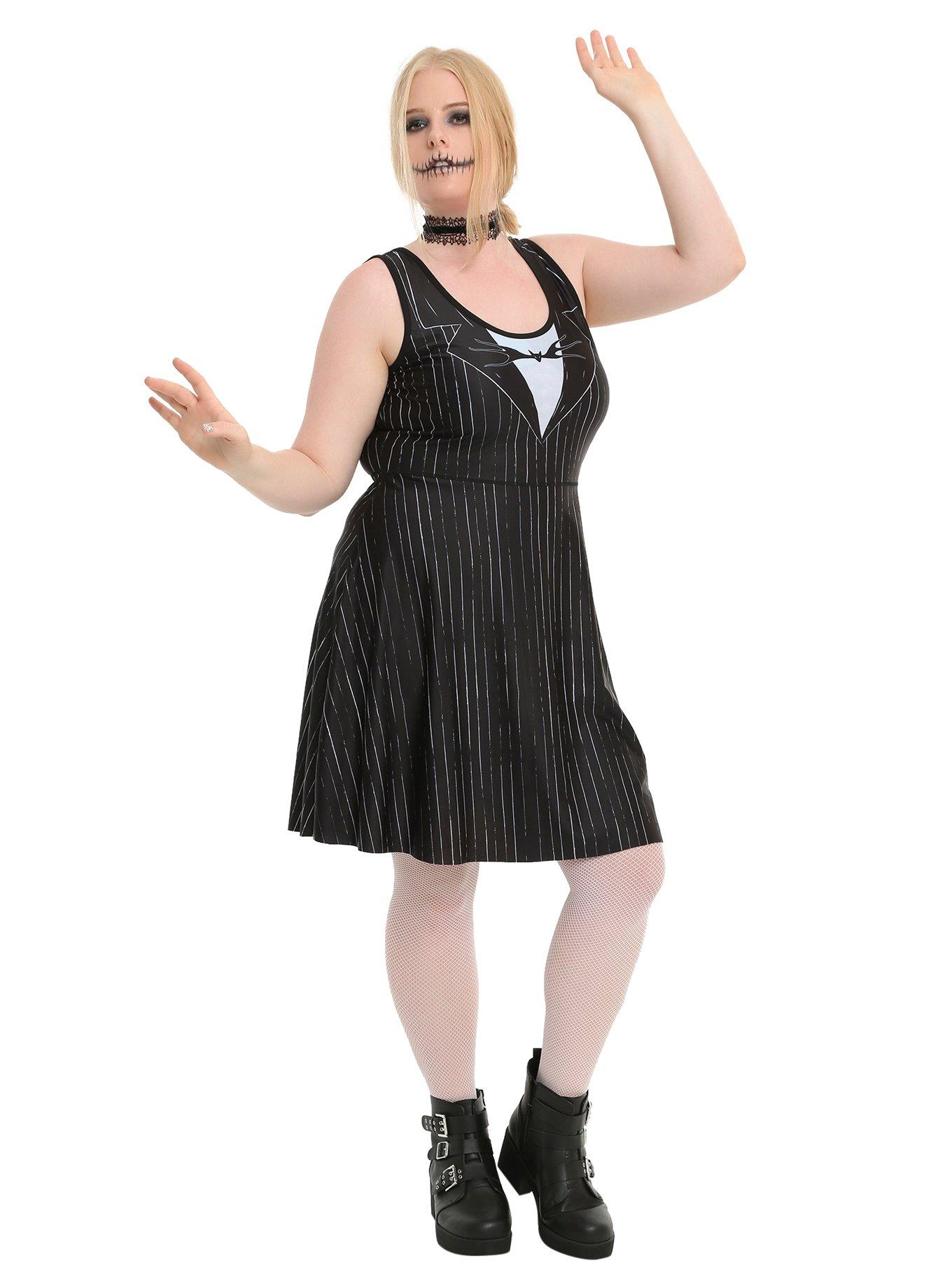 The Nightmare Before Christmas Jack & Sally Reversible Dress Plus Size, , alternate