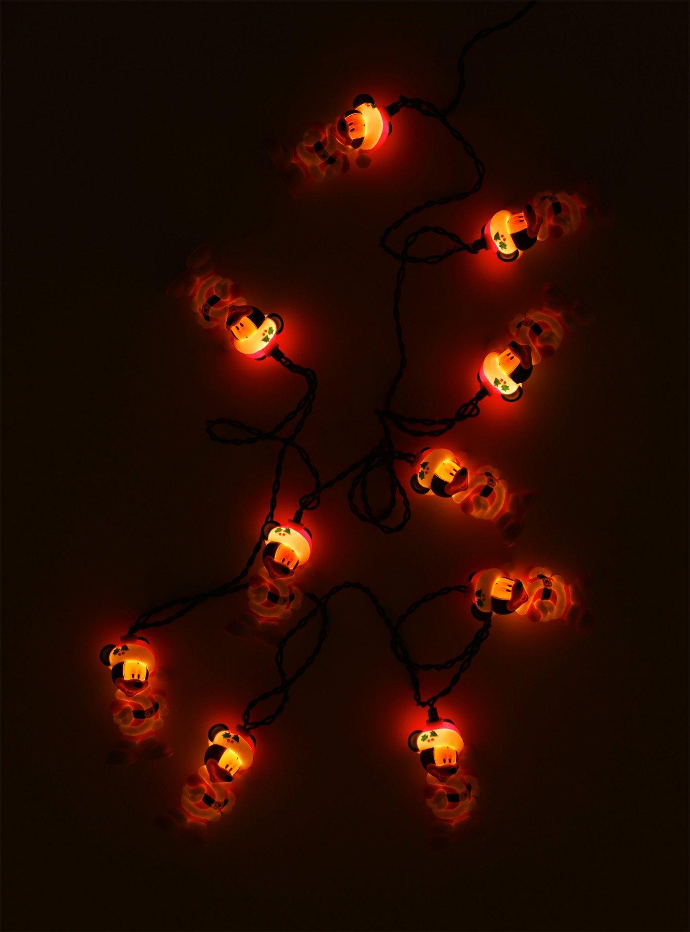 Disney Mickey Mouse Santa String Lights, , alternate