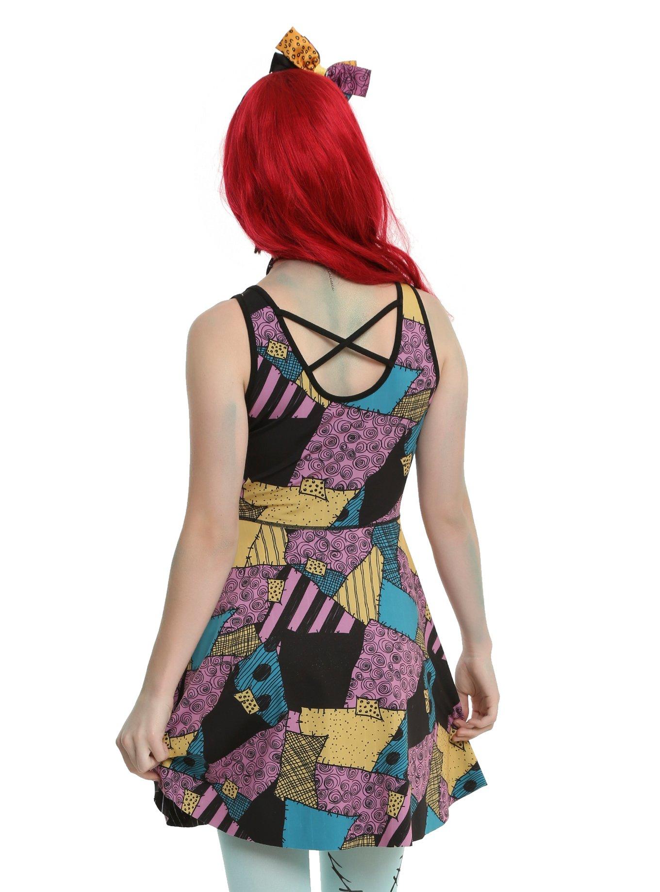 The Nightmare Before Christmas Jack & Sally Reversible Dress, , alternate