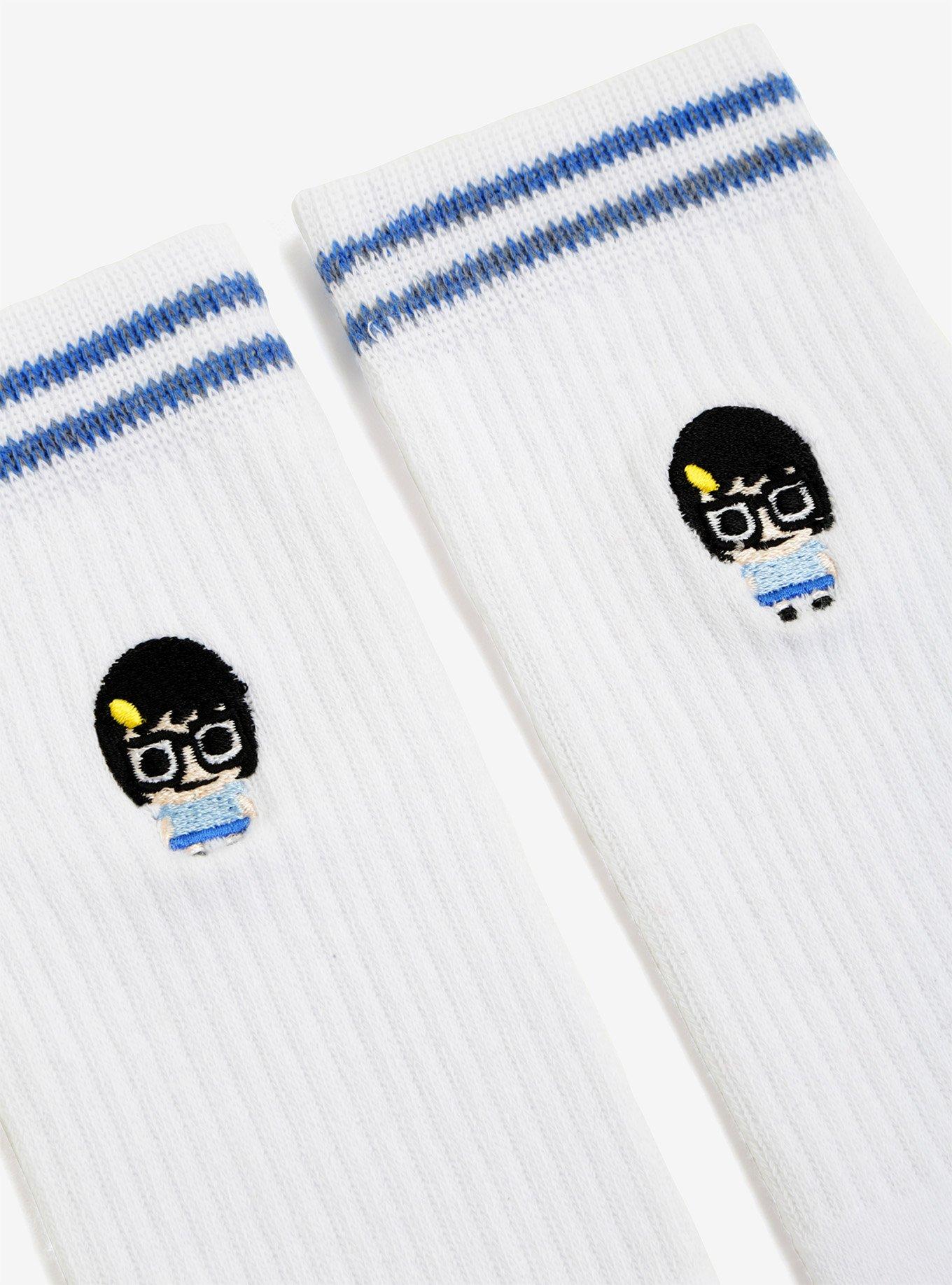 Bob's Burgers Tina Belcher Embroidered Socks, , alternate