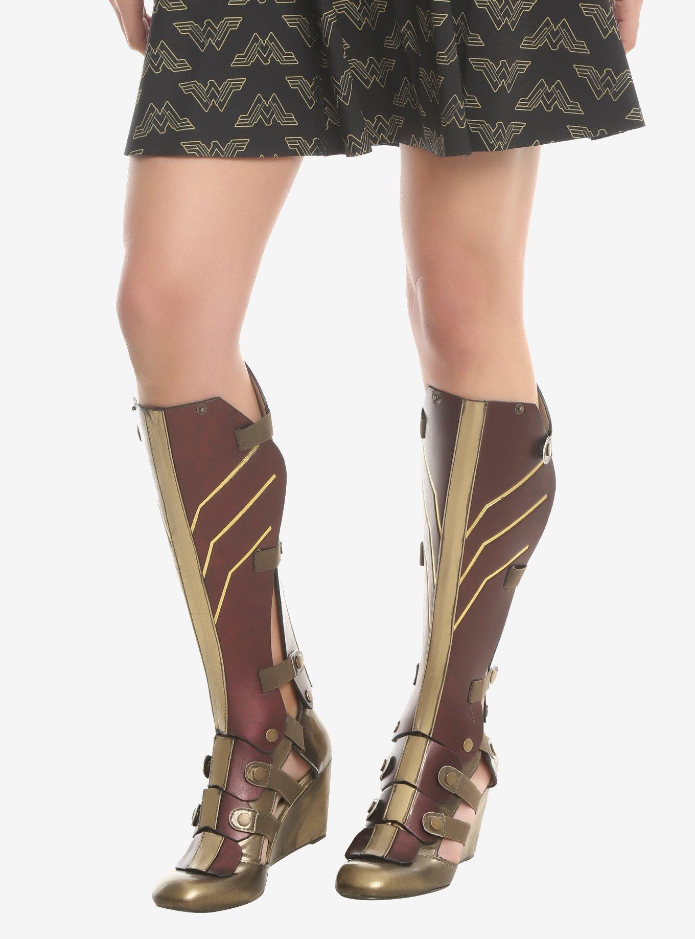 DC Comics Wonder Woman 3-Piece Cosplay Wedge Boots, MULTI, alternate