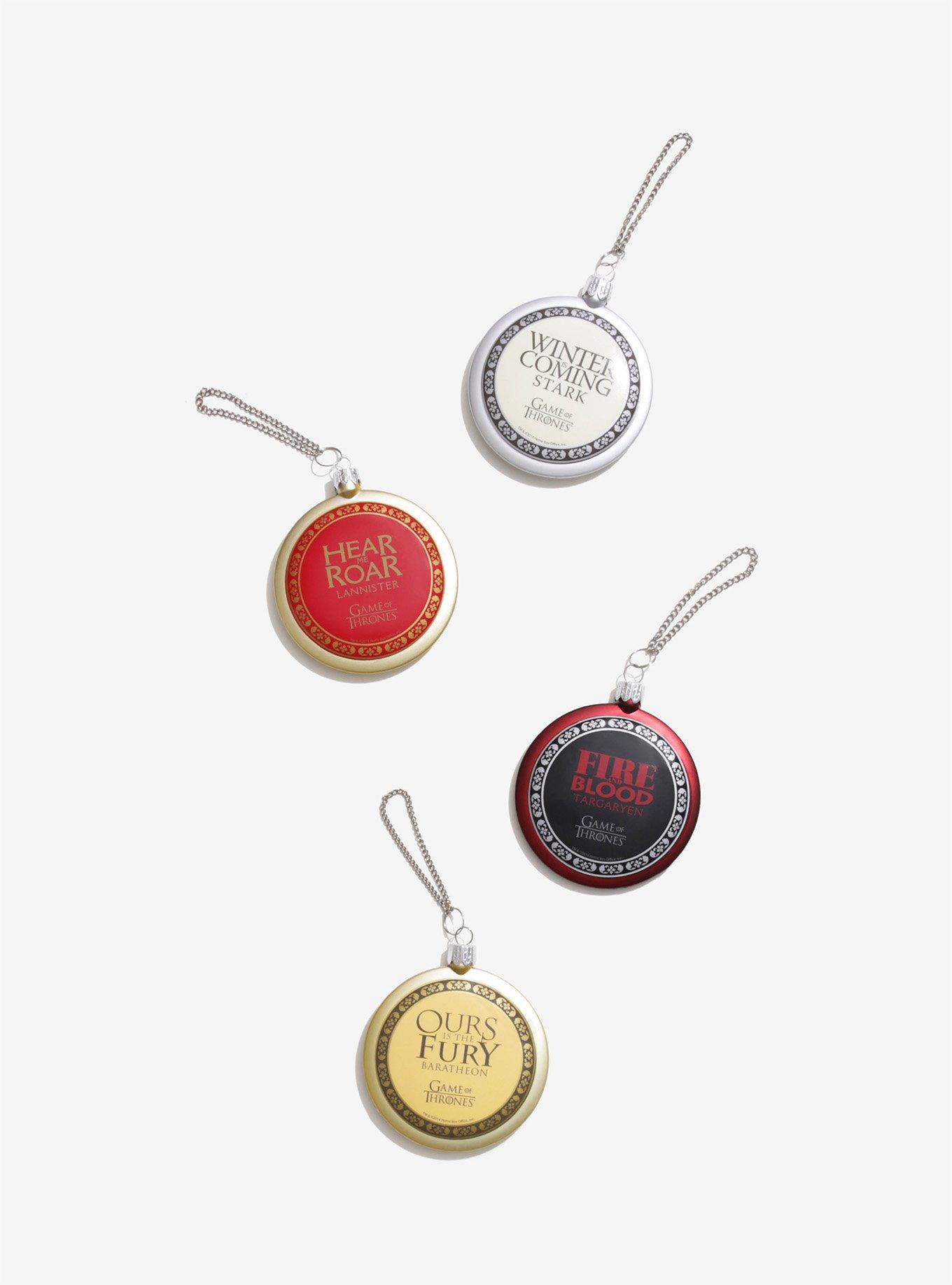 Game Of Thrones House Sigil Ornaments, , alternate