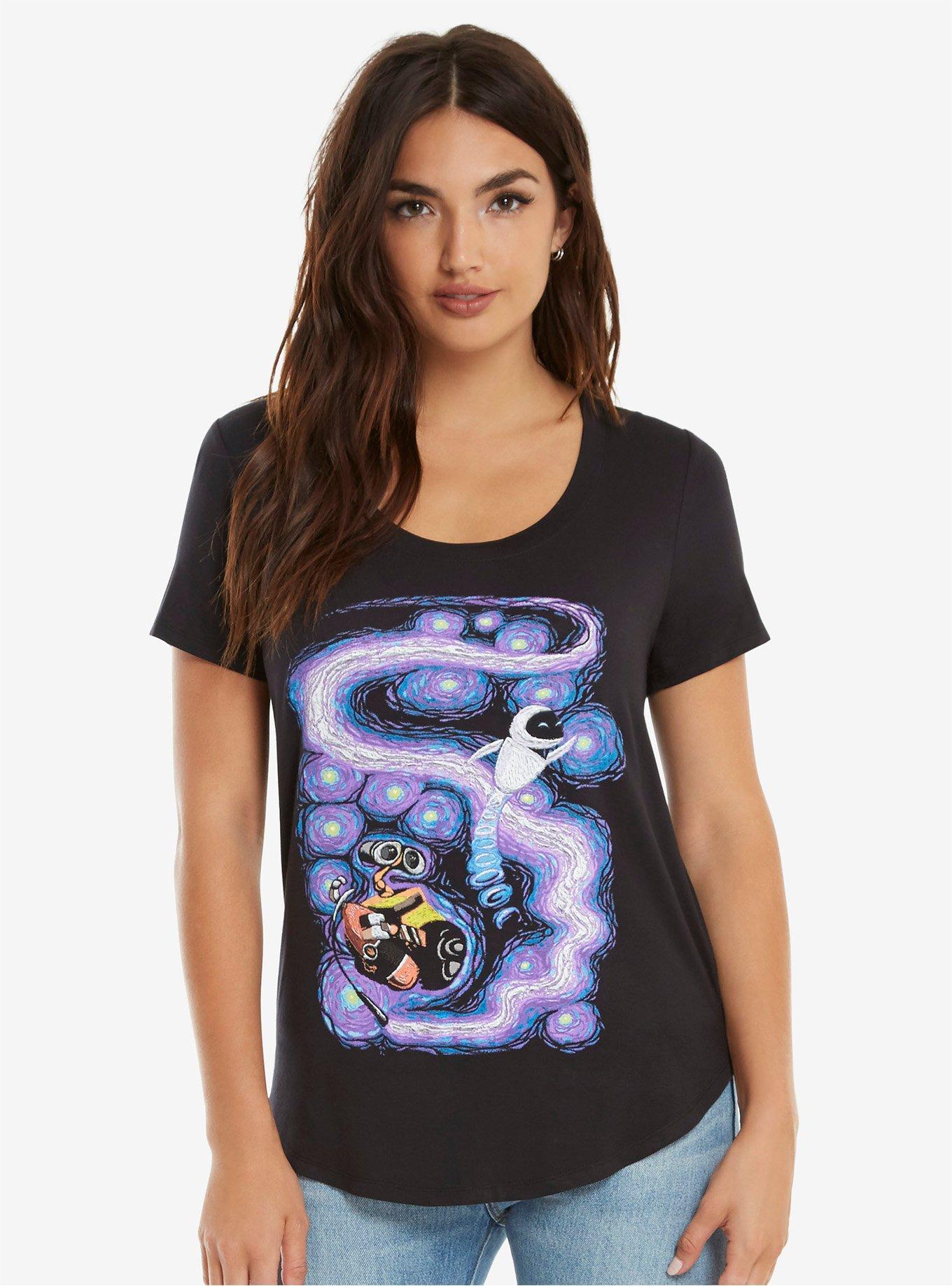 Disney Pixar WALL-E Starry WALL-E & EVE Womens Tee, , alternate