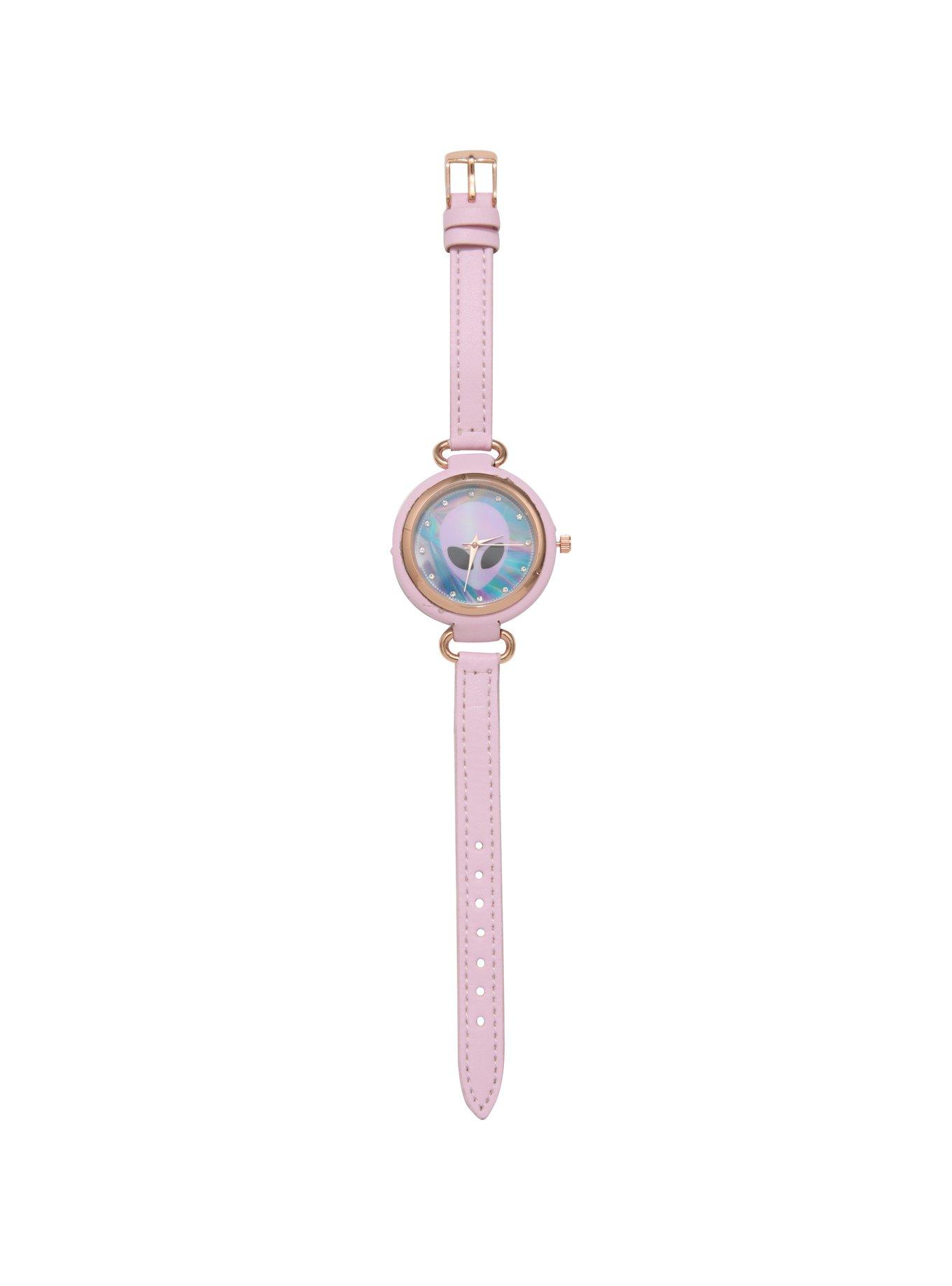 Pink Alien Rose Gold Watch, , alternate