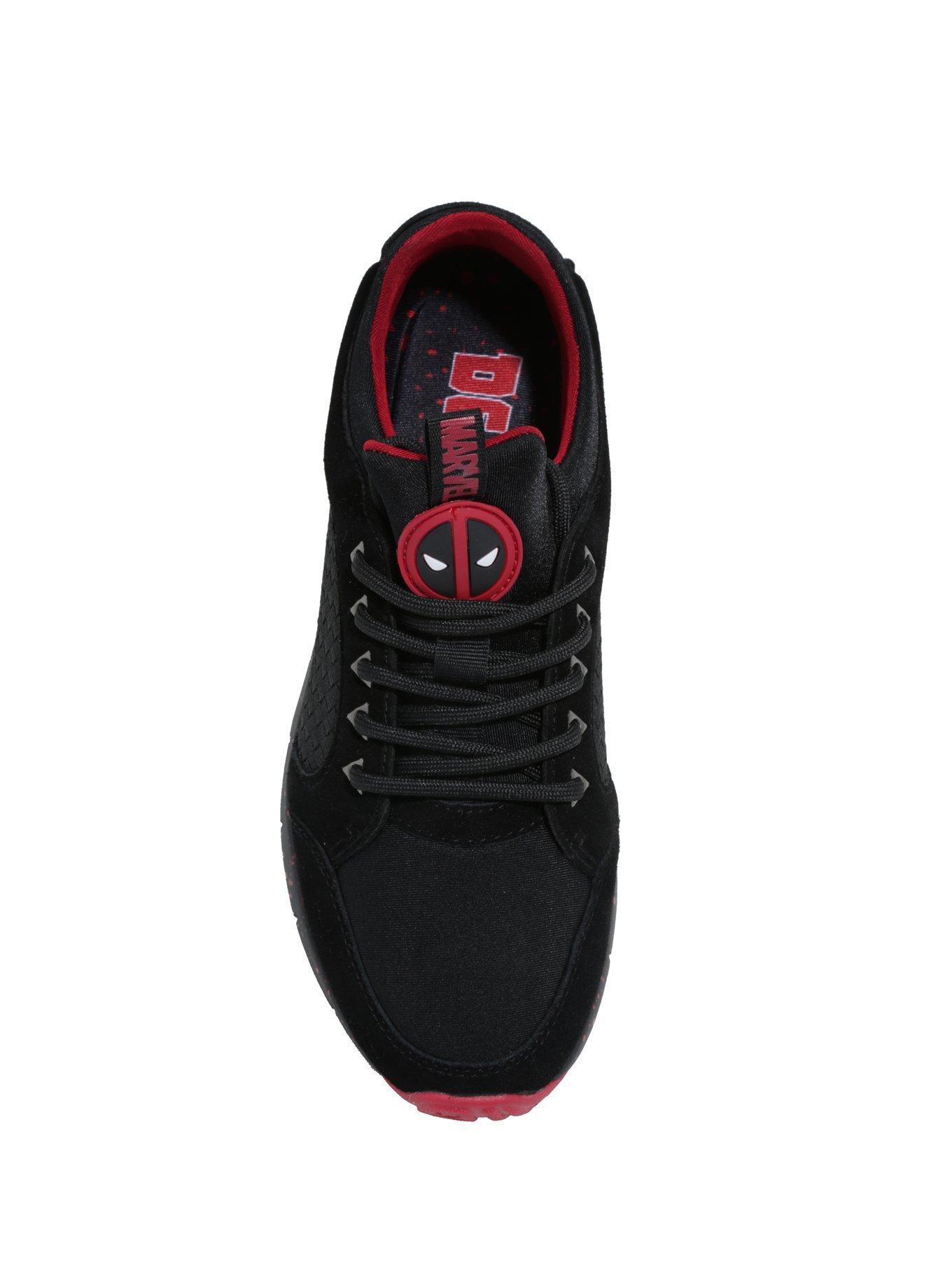 LA Gear Marvel Deadpool Suede Athletic Sneakers, , alternate
