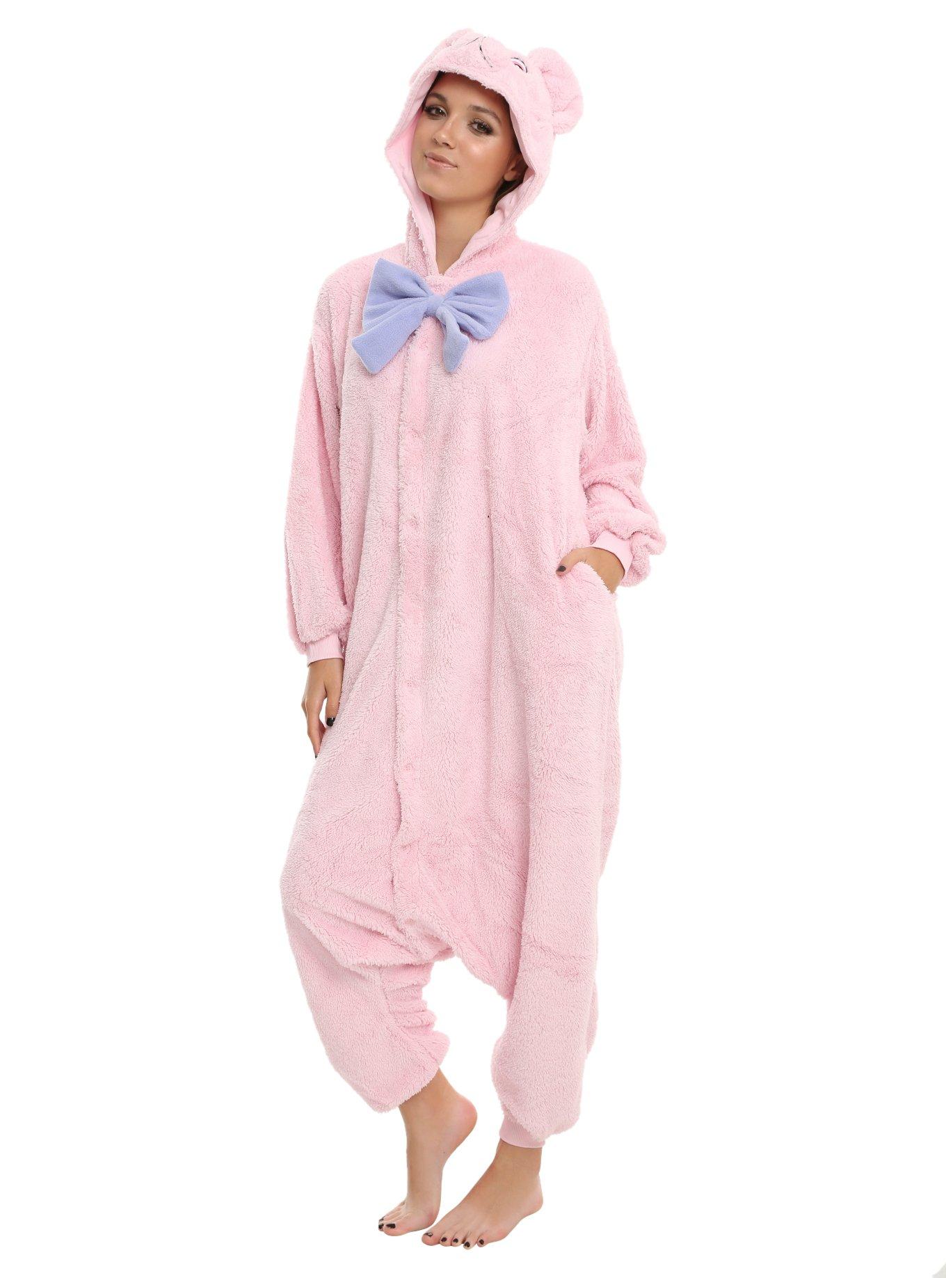 Pink Teddy Bear Kigurumi, , alternate