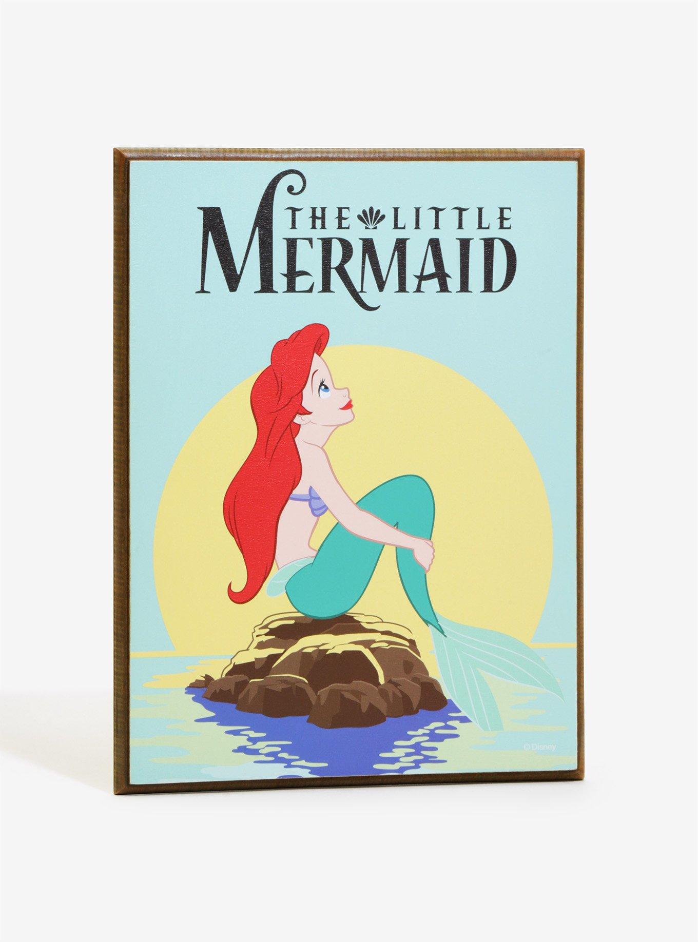 Disney The Little Mermaid Faux Wood Wall Art, , alternate