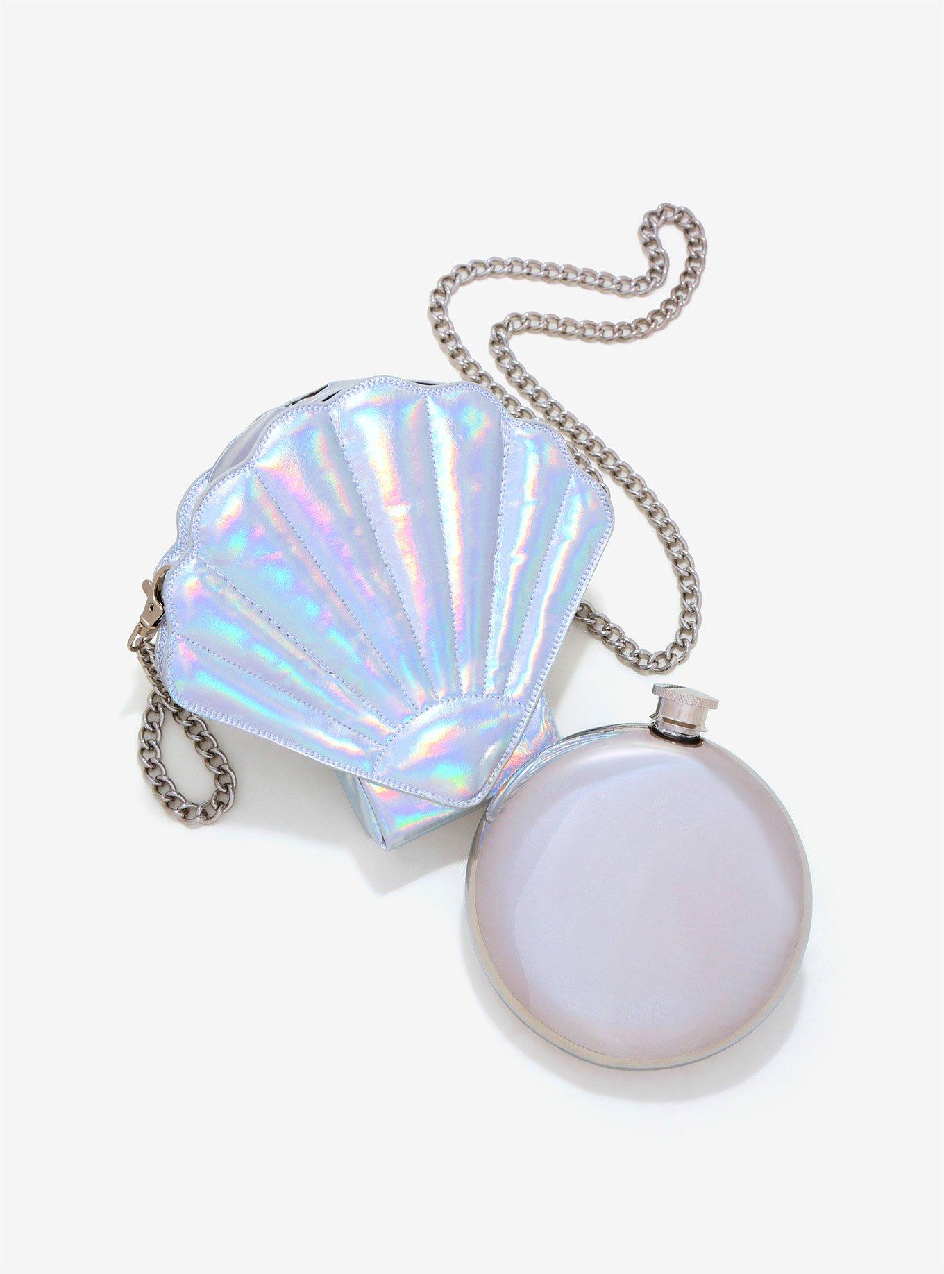 Mermaid Shell Flask Purse, , alternate