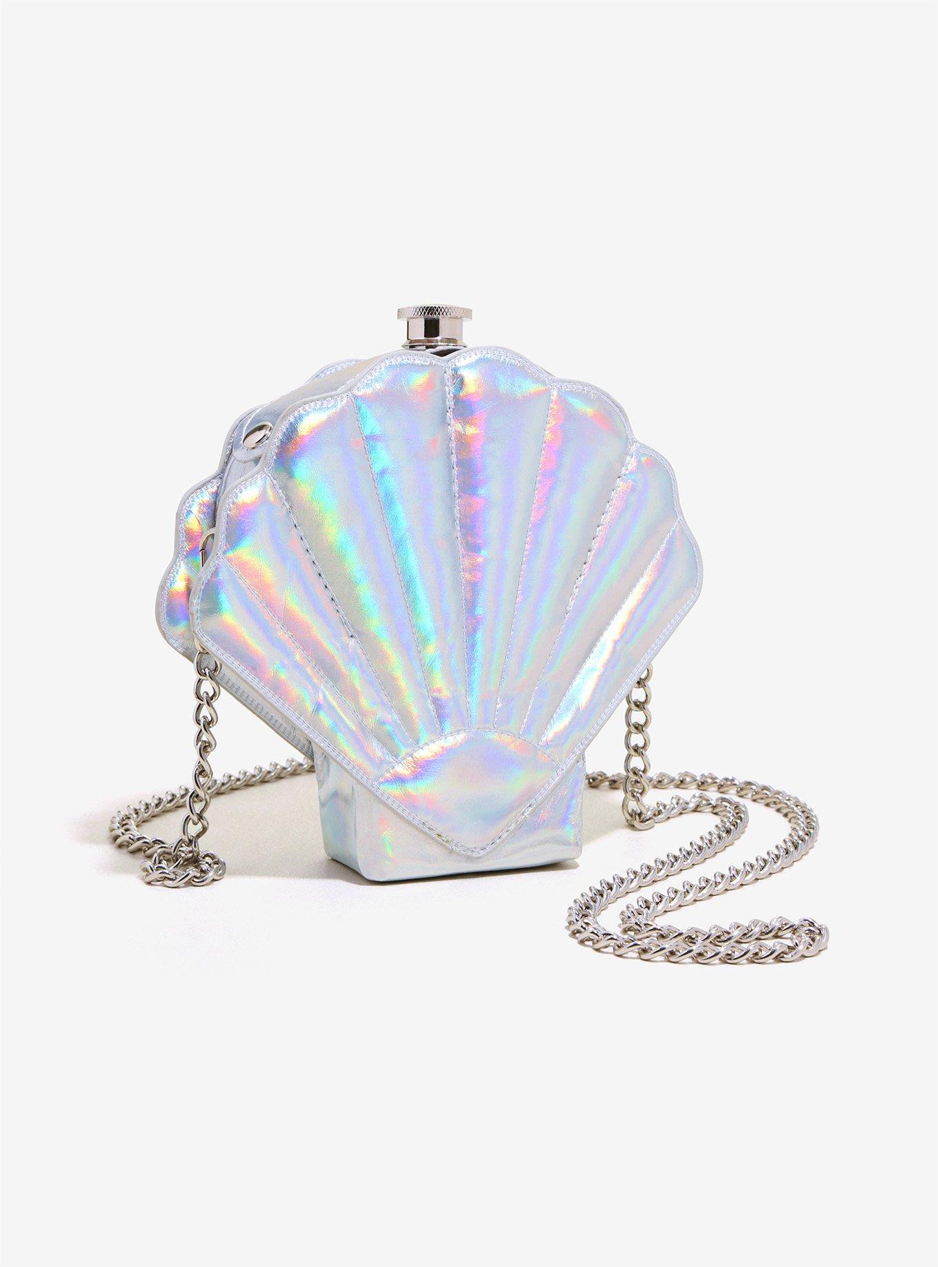 Mermaid Shell Flask Purse, , alternate