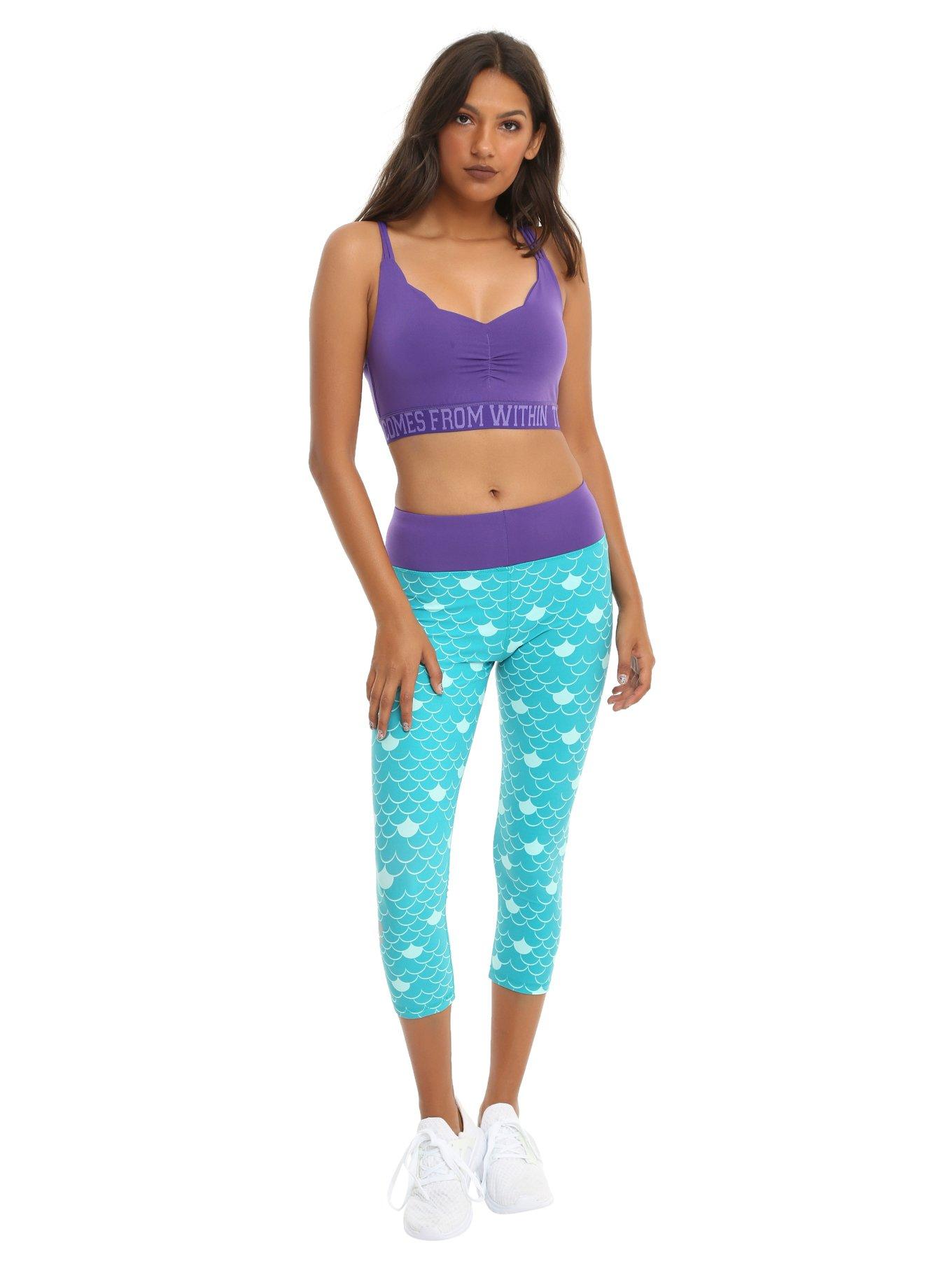 Disney The Little Mermaid True Strength Ariel Low-Impact Sports Bra, , alternate