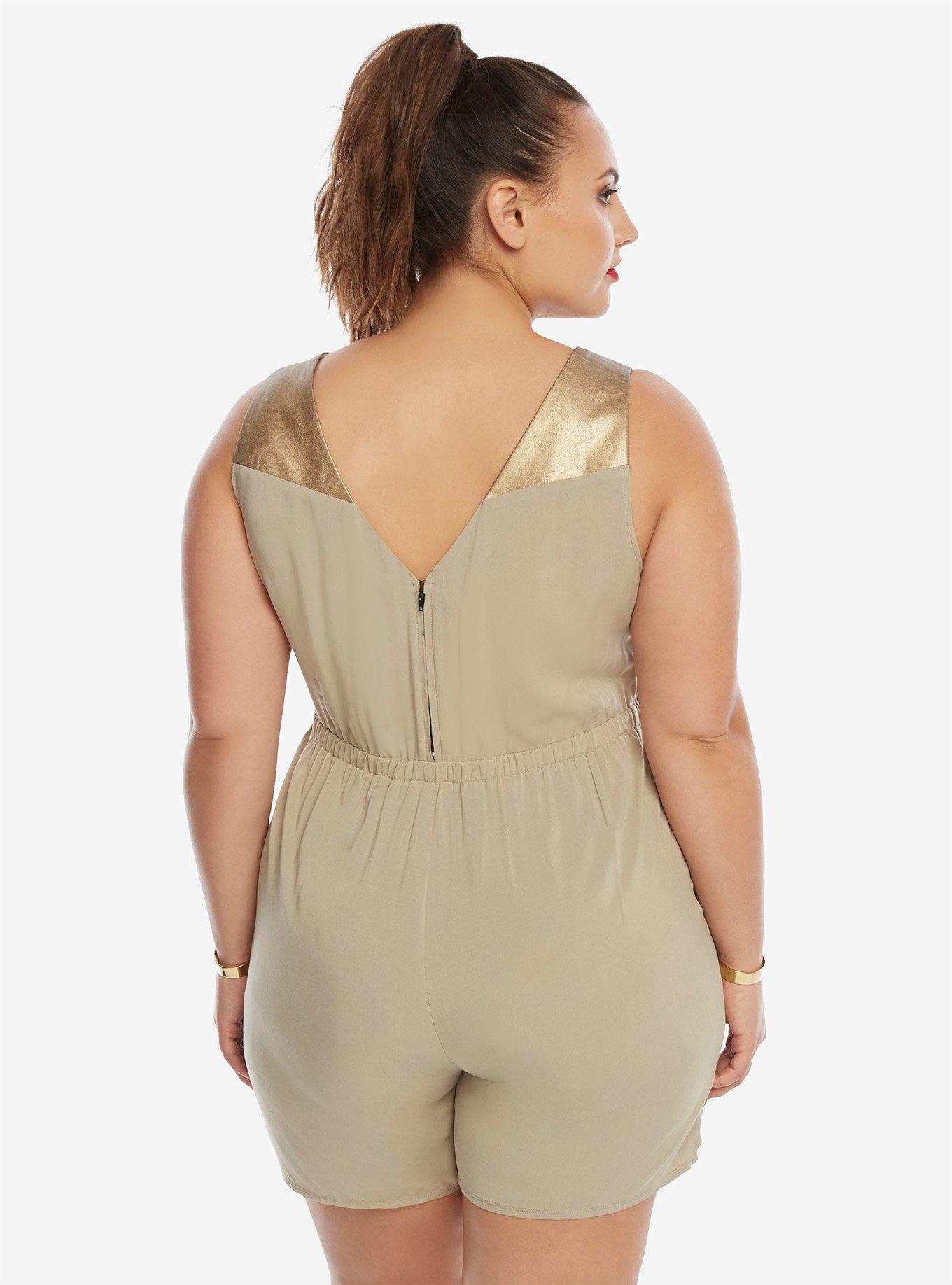 DC Comics Wonder Woman Themyscira Romper Plus Size, , alternate