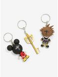 Disney Kingdom Hearts Sora, Keyblade & Mickey Key Chain Set - Summer Convention Exclusive, , alternate