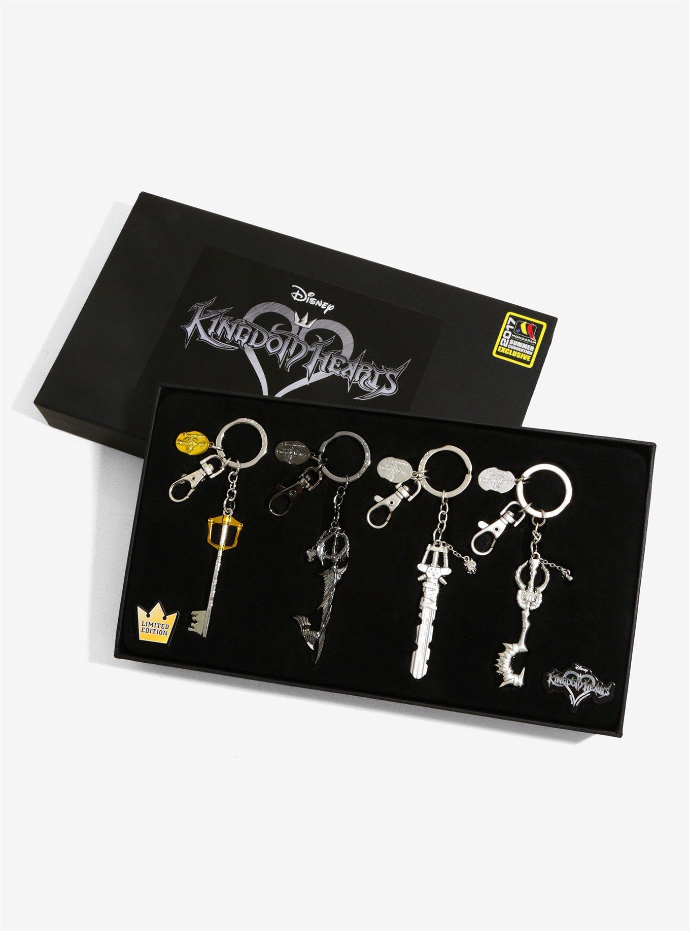 Disney Kingdom Hearts Pewter Key Chain Set - 2017 Summer Convention Exclusive, , alternate