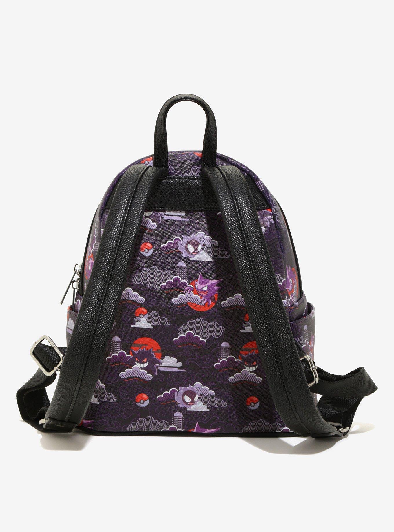 Pokemon Mini Backpack Ghost-Type AOP Loungefly