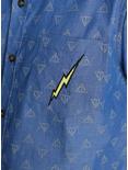 Harry Potter Deathly Hallows Chambray Woven Button-Up, , alternate