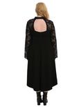 Black Keyhole Lace Hi-Low Dress Plus Size, , alternate