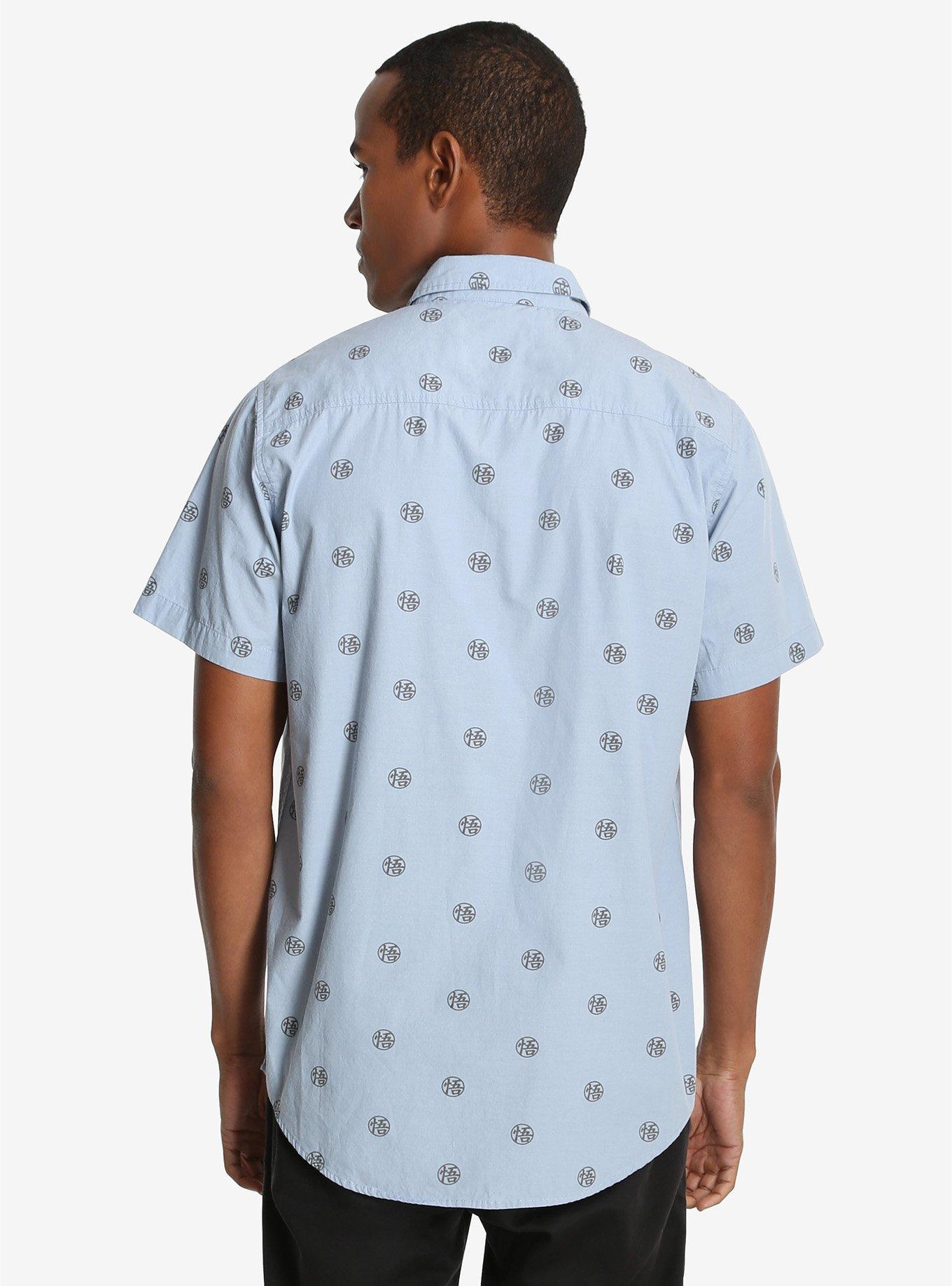 Dragon Ball Z Chambray Woven Button-Up, , alternate
