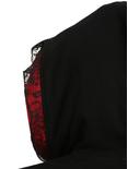 Tripp Black & Red Lace Bell Sleeve Lace-Up Back Girls Hoodie, , alternate