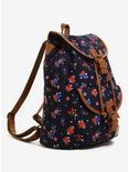 Plus Size Loungefly Marvel Captain America Floral Drawstring Backpack, , alternate