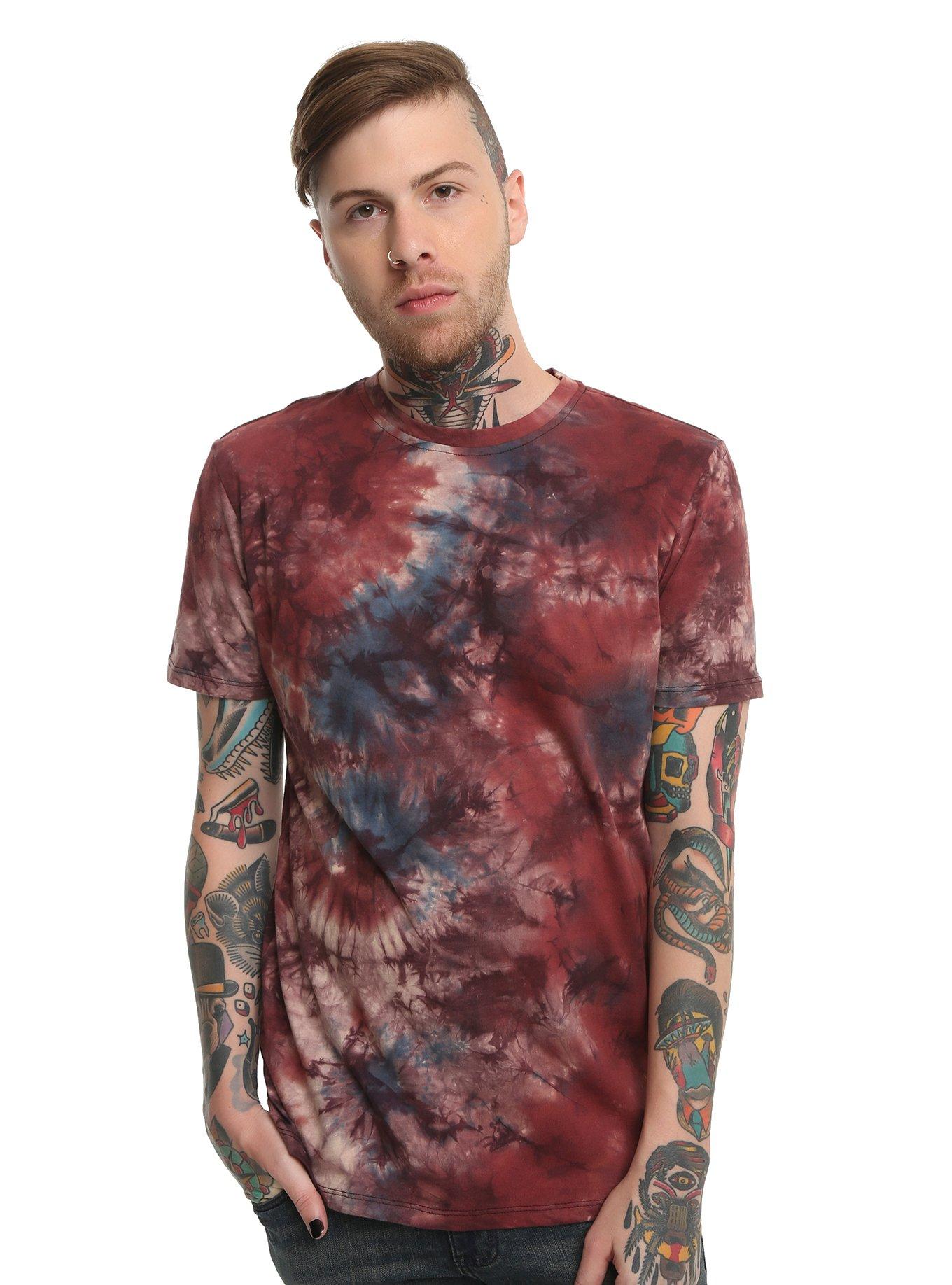 Red Tie Dye T-Shirt, , alternate