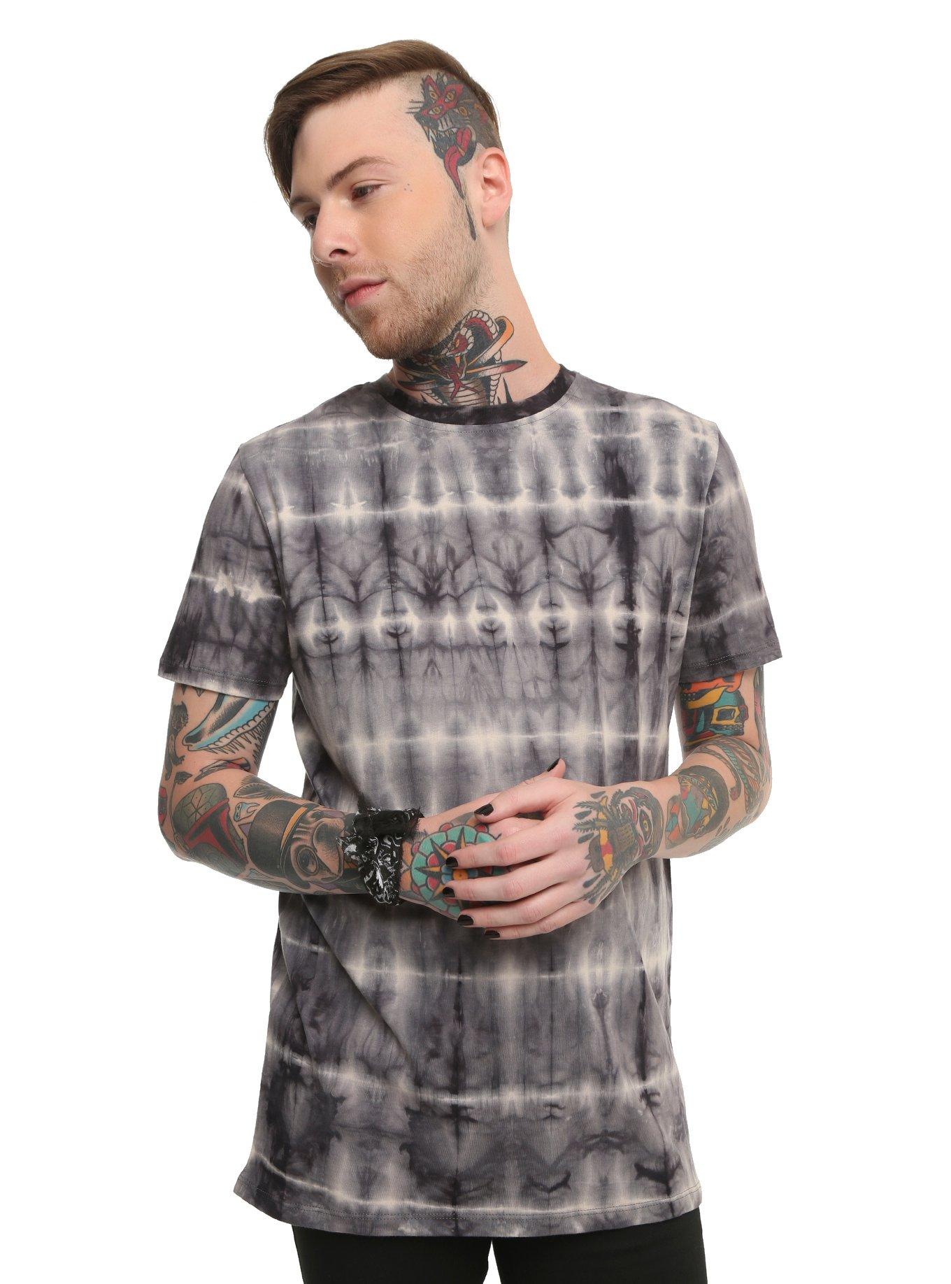 Black Tie Dye T-Shirt, , alternate