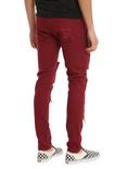 Maroon Super Skinny Jeans 32" Inseam, , alternate