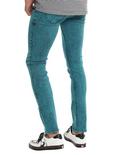 XXX RUDE Turquoise Acid Wash Skinny Jeans, , alternate