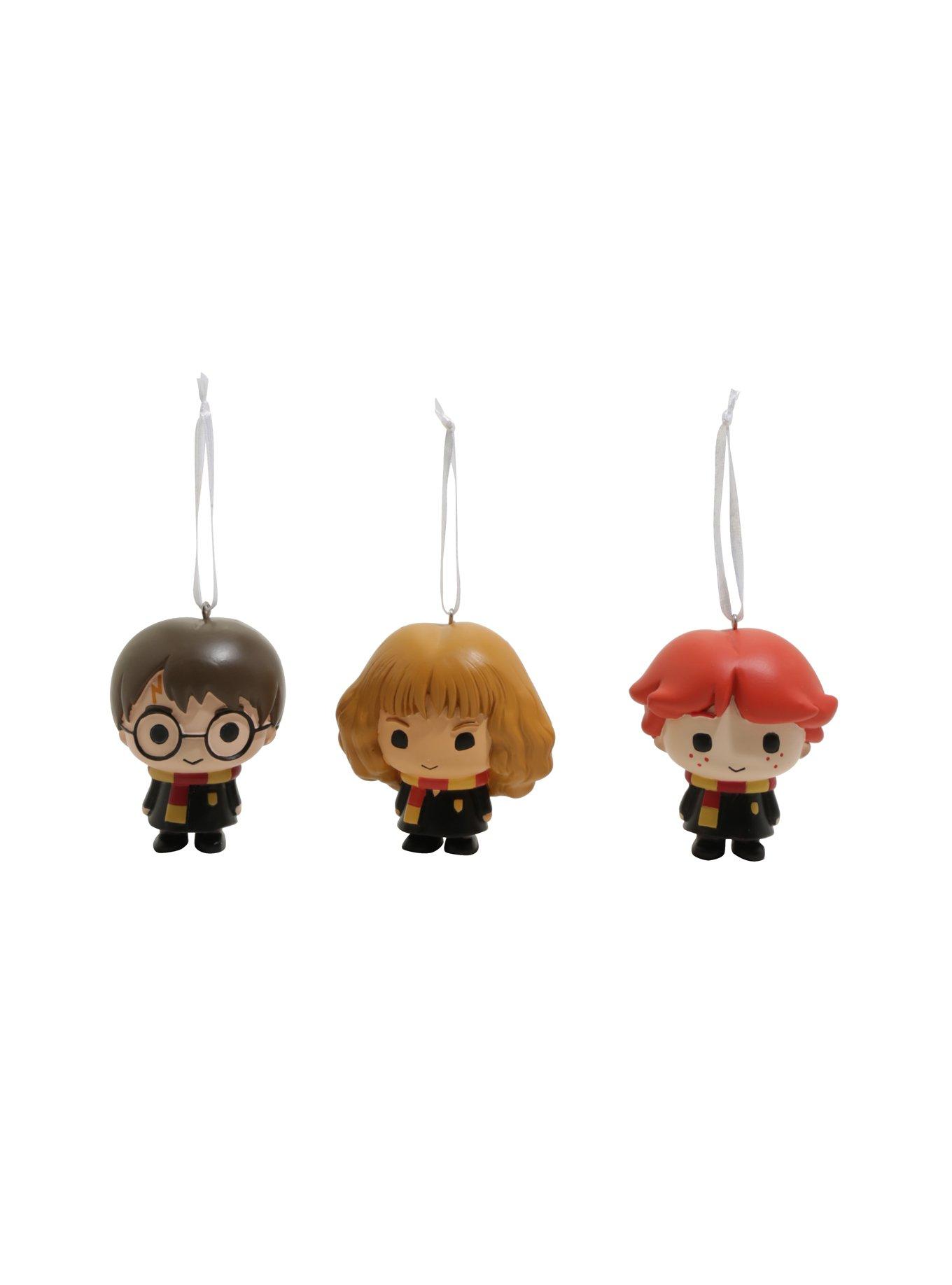 Harry Potter Chibi Ron Harry & Hermione Ornament Set, , alternate