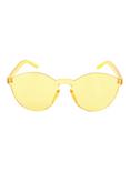 Yellow Acrylic Round Sunglasses, , alternate