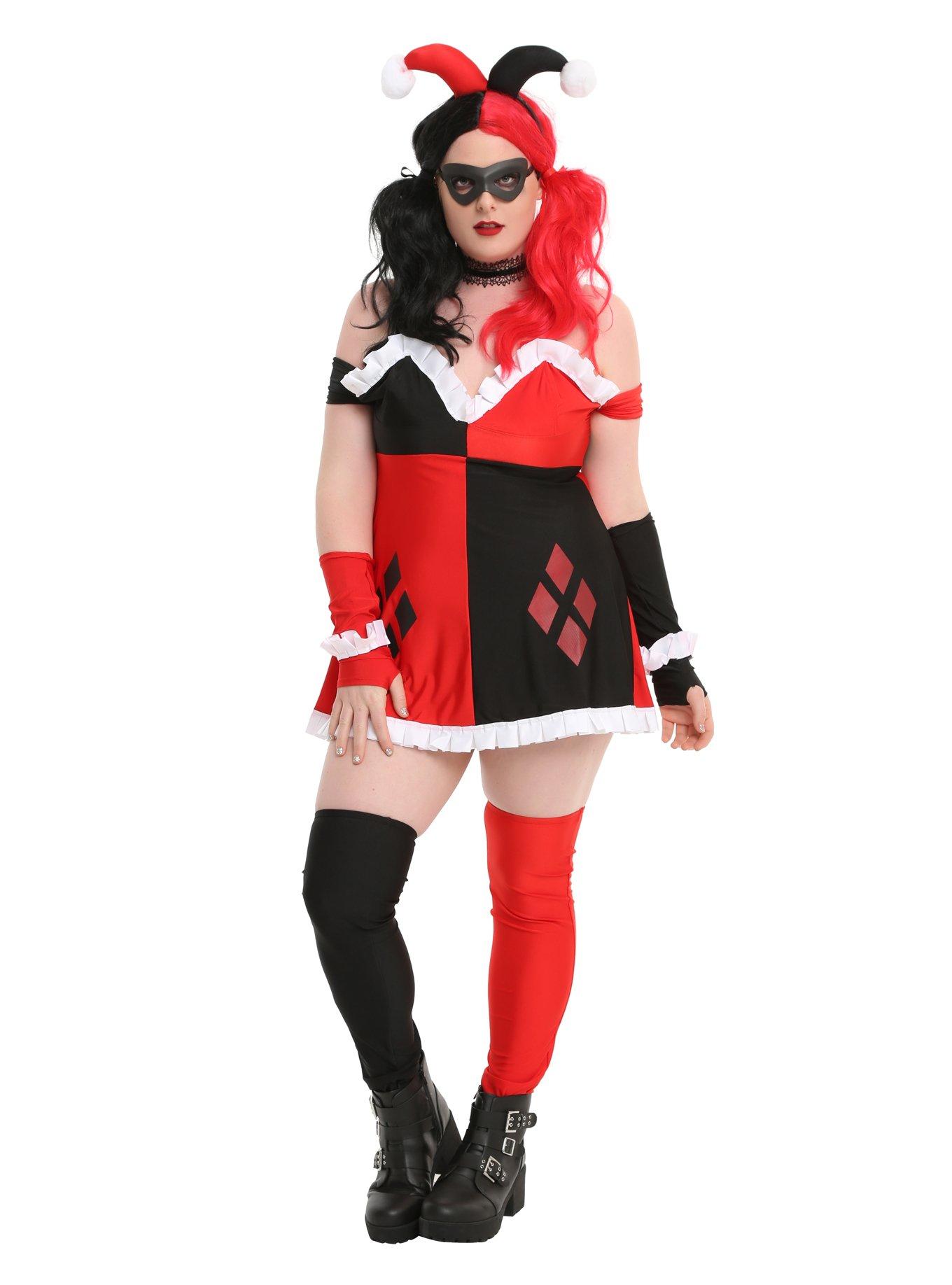 Harley Quinn Costume Plus Size, , alternate