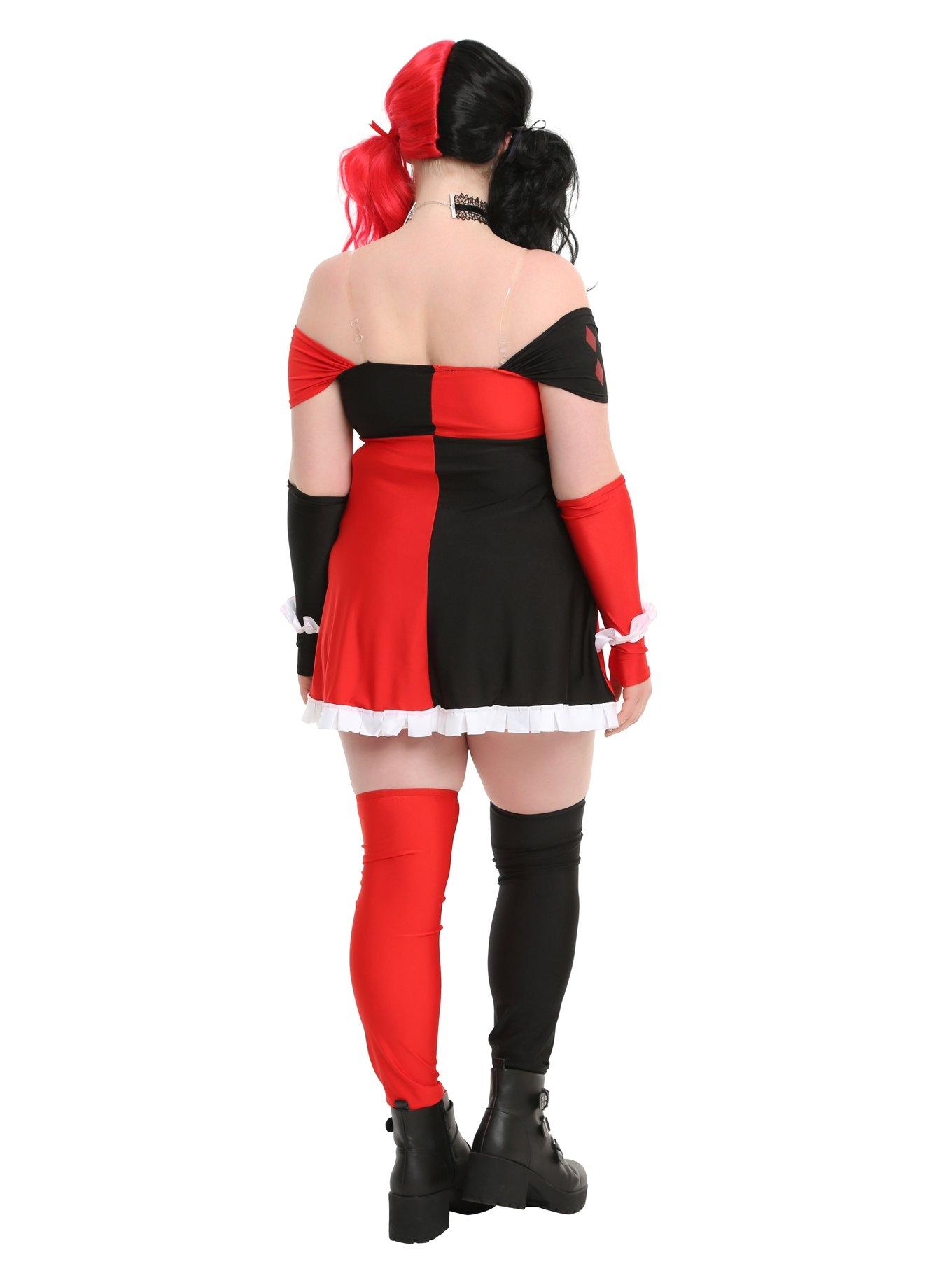 Harley Quinn Costume Plus Size, , alternate