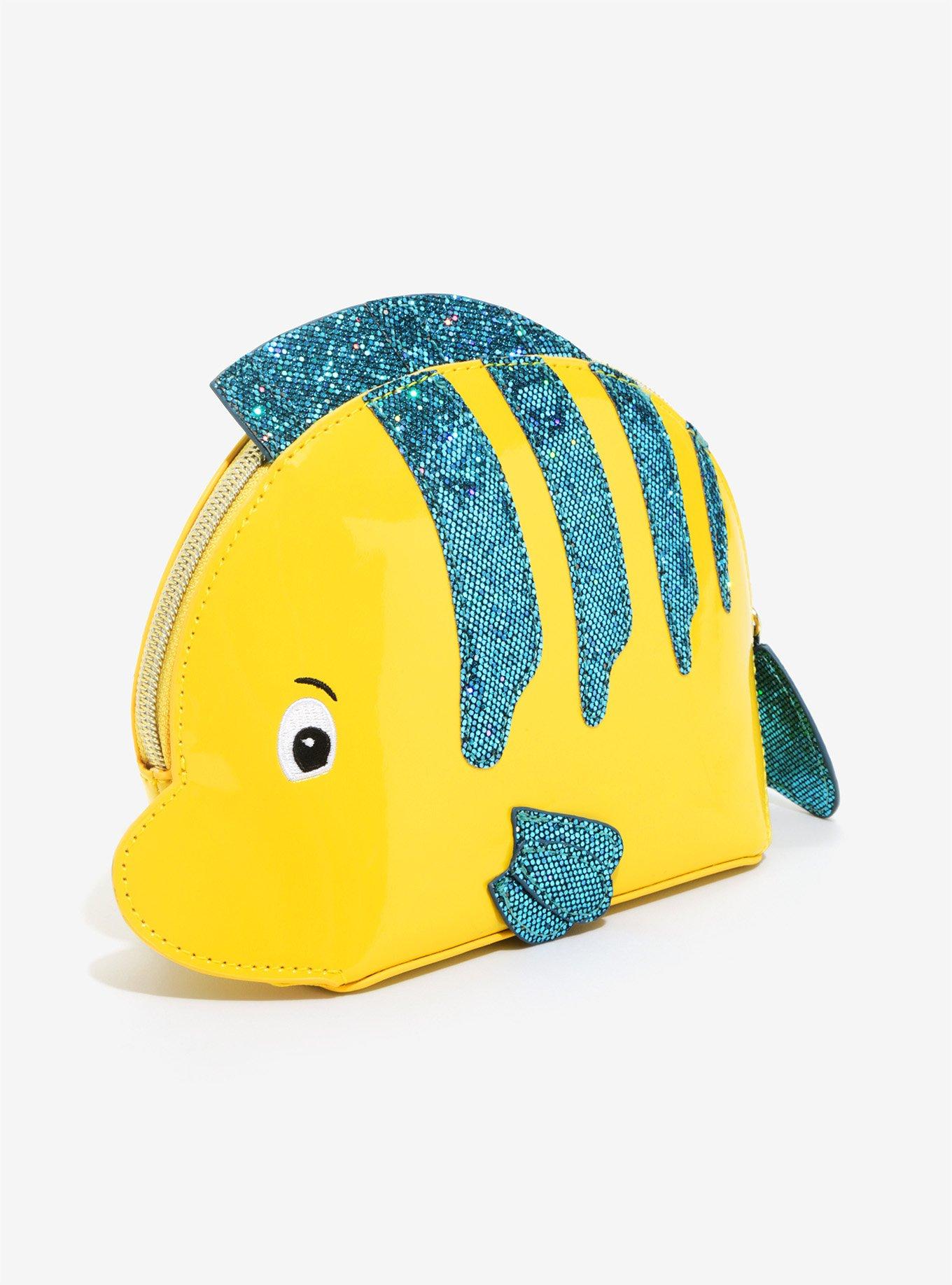 Danielle Nicole Disney The Little Mermaid Flounder Makeup Bag, , alternate