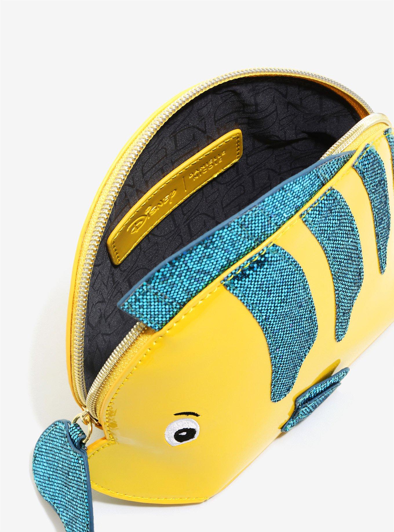 Danielle Nicole Disney The Little Mermaid Flounder Makeup Bag, , alternate